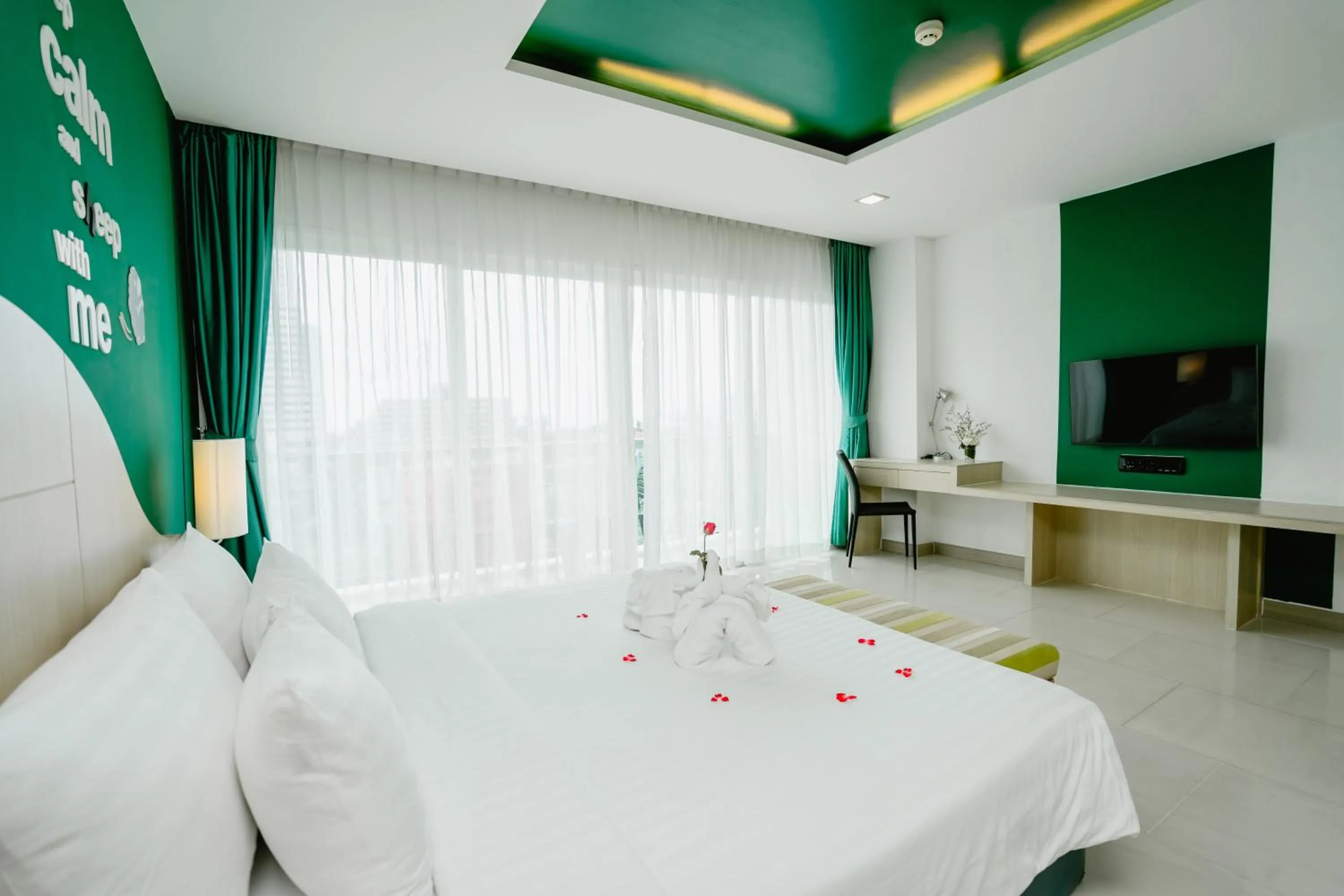 Bed in SLEEP WITH ME HOTEL design hotel @ patong (SHA Plus+)