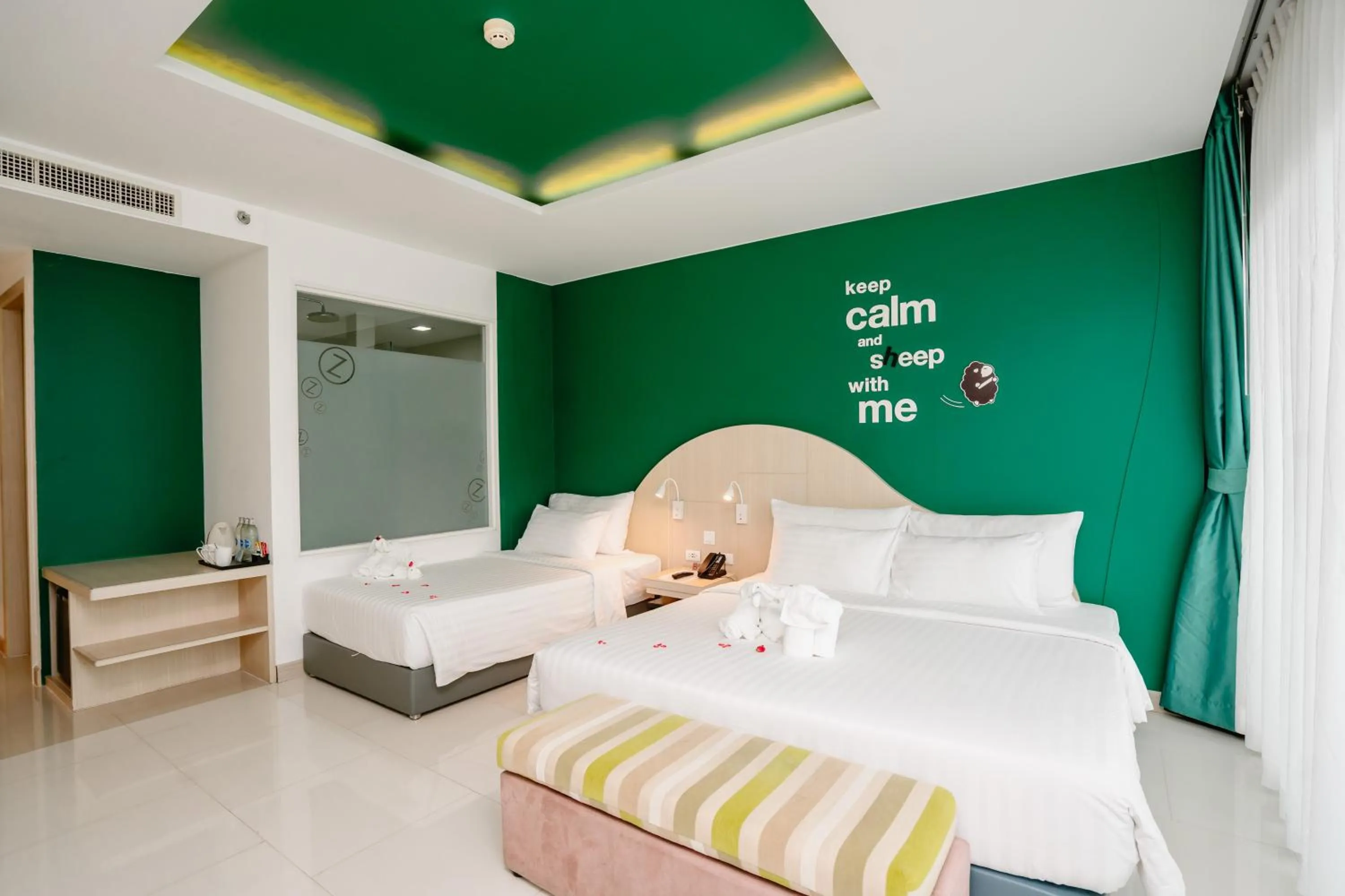 Photo of the whole room, Bed in SLEEP WITH ME HOTEL design hotel @ patong (SHA Plus+)