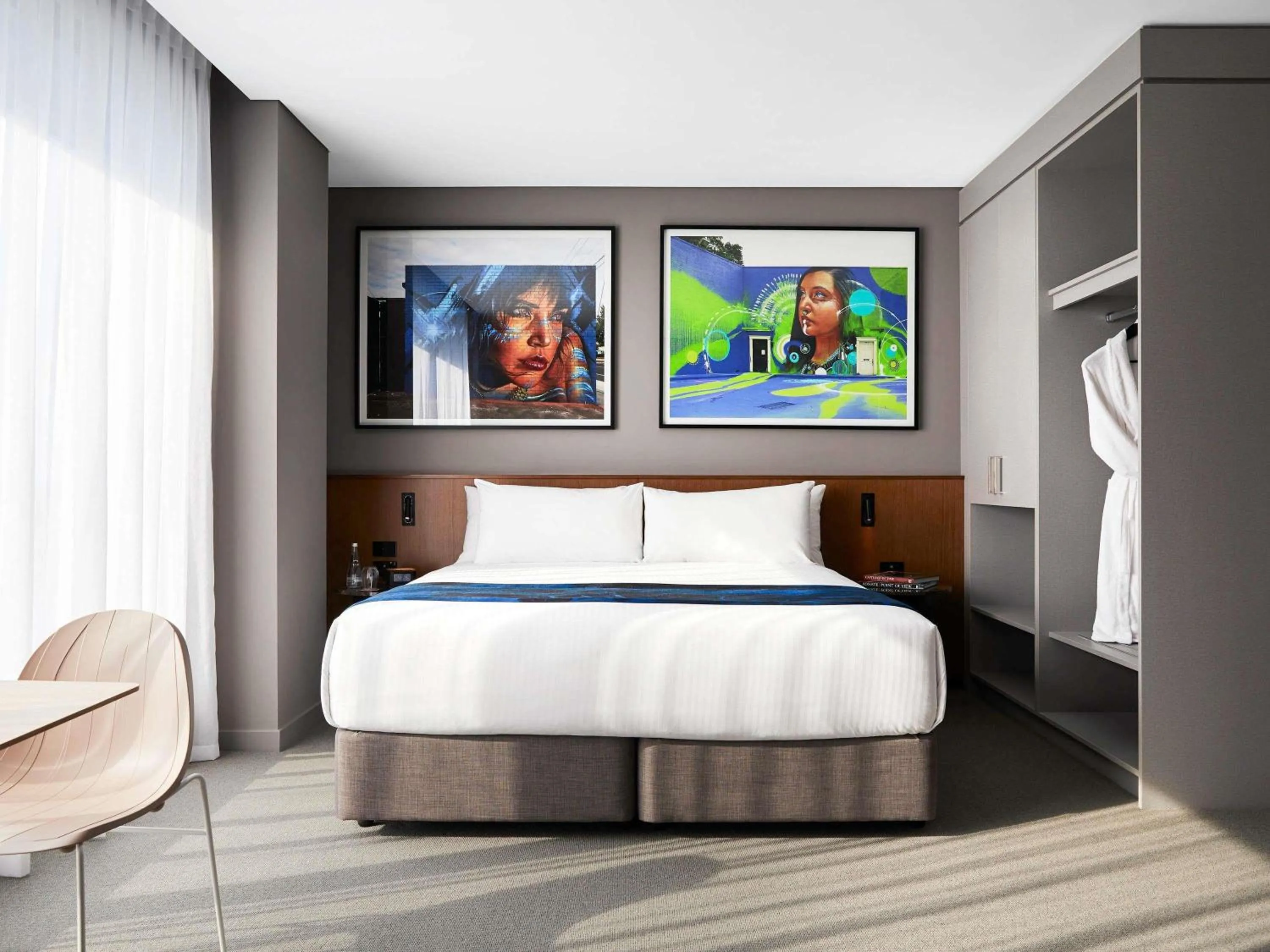 Bedroom, Bed in The Adnate Perth - Art Series