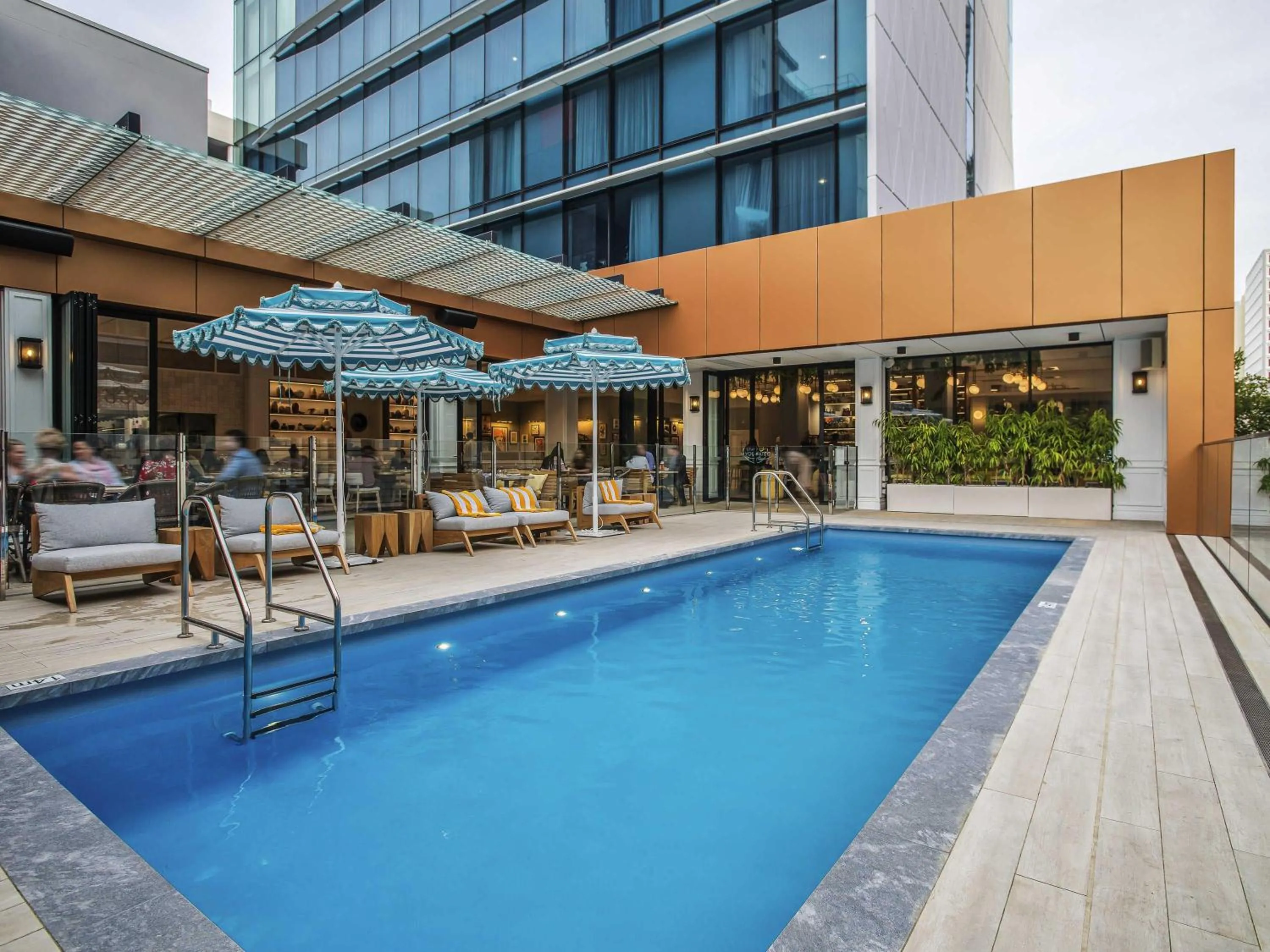 Pool view in The Adnate Perth - Art Series