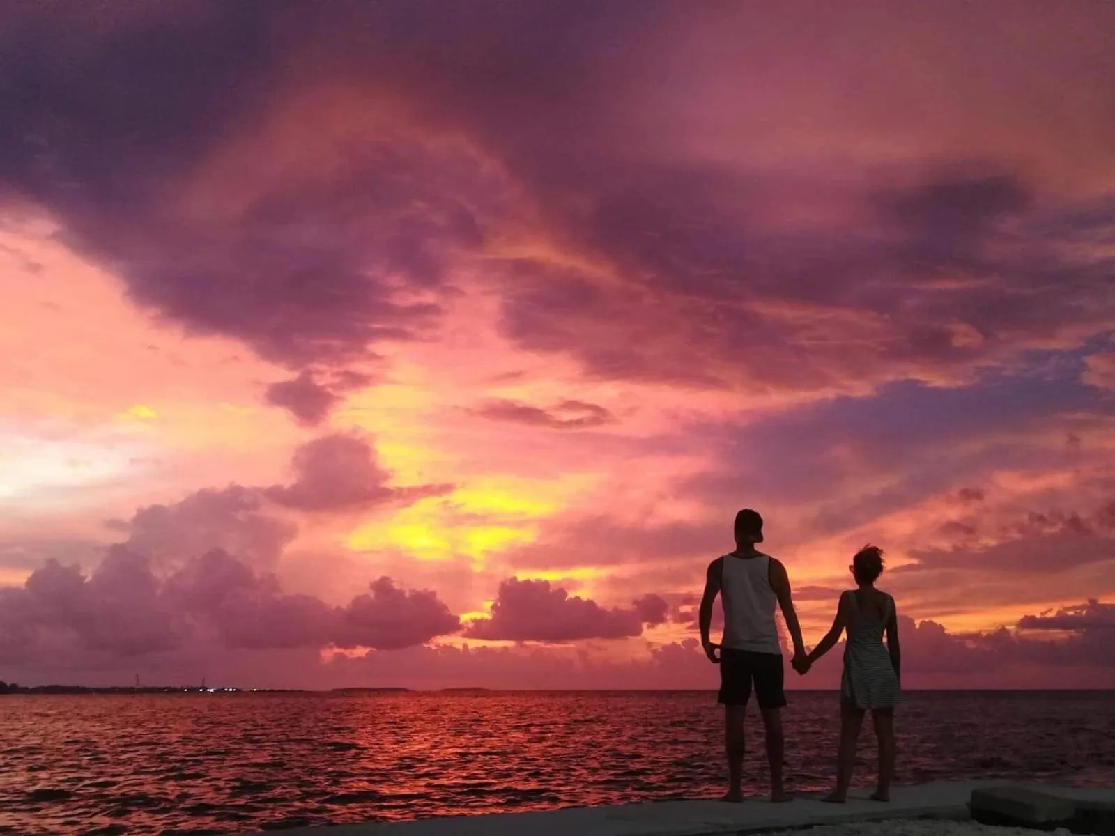 People in White Tern Maldives