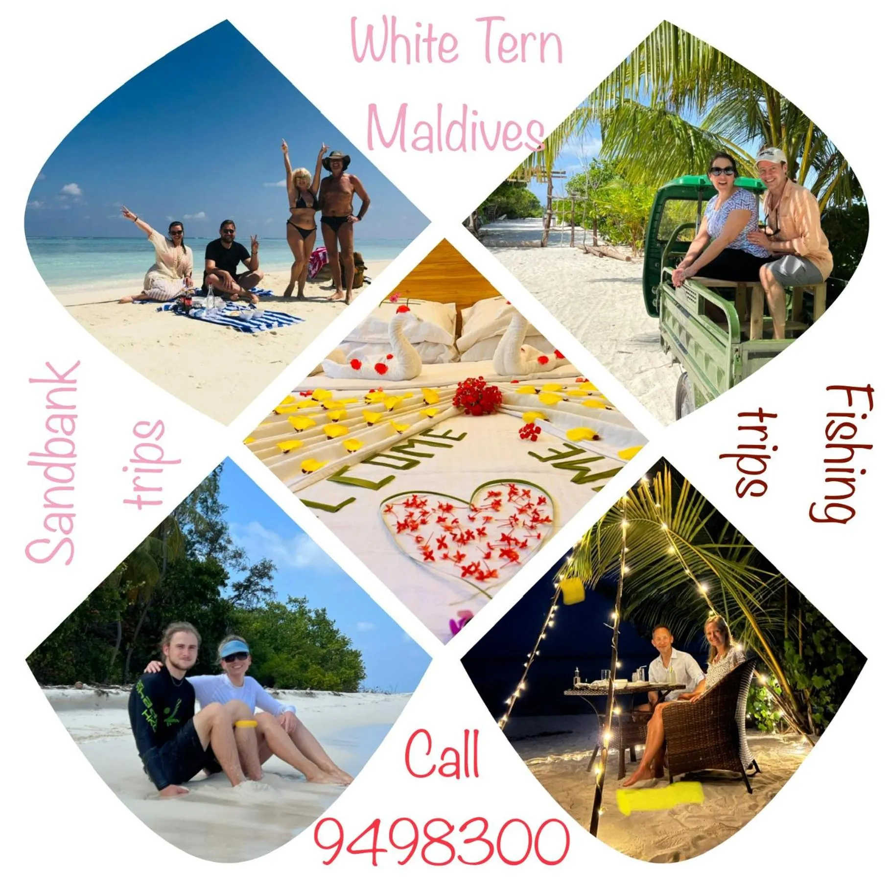 People in White Tern Maldives