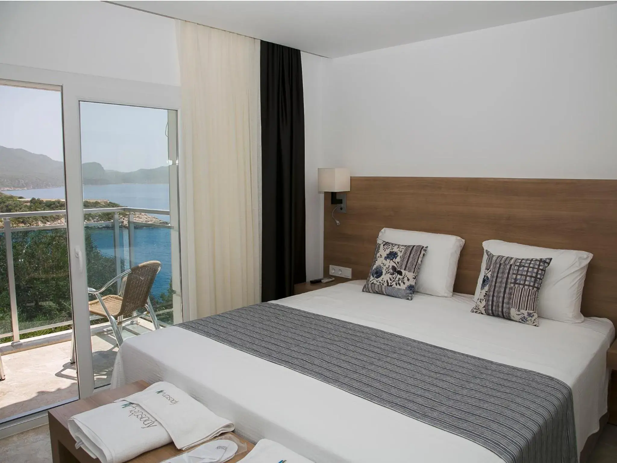 Deluxe Double Room with Partial Sea View in Rhapsody Hotel Kas Deluxe Double Room with Partial Sea View in Rhapsody Hotel Kas