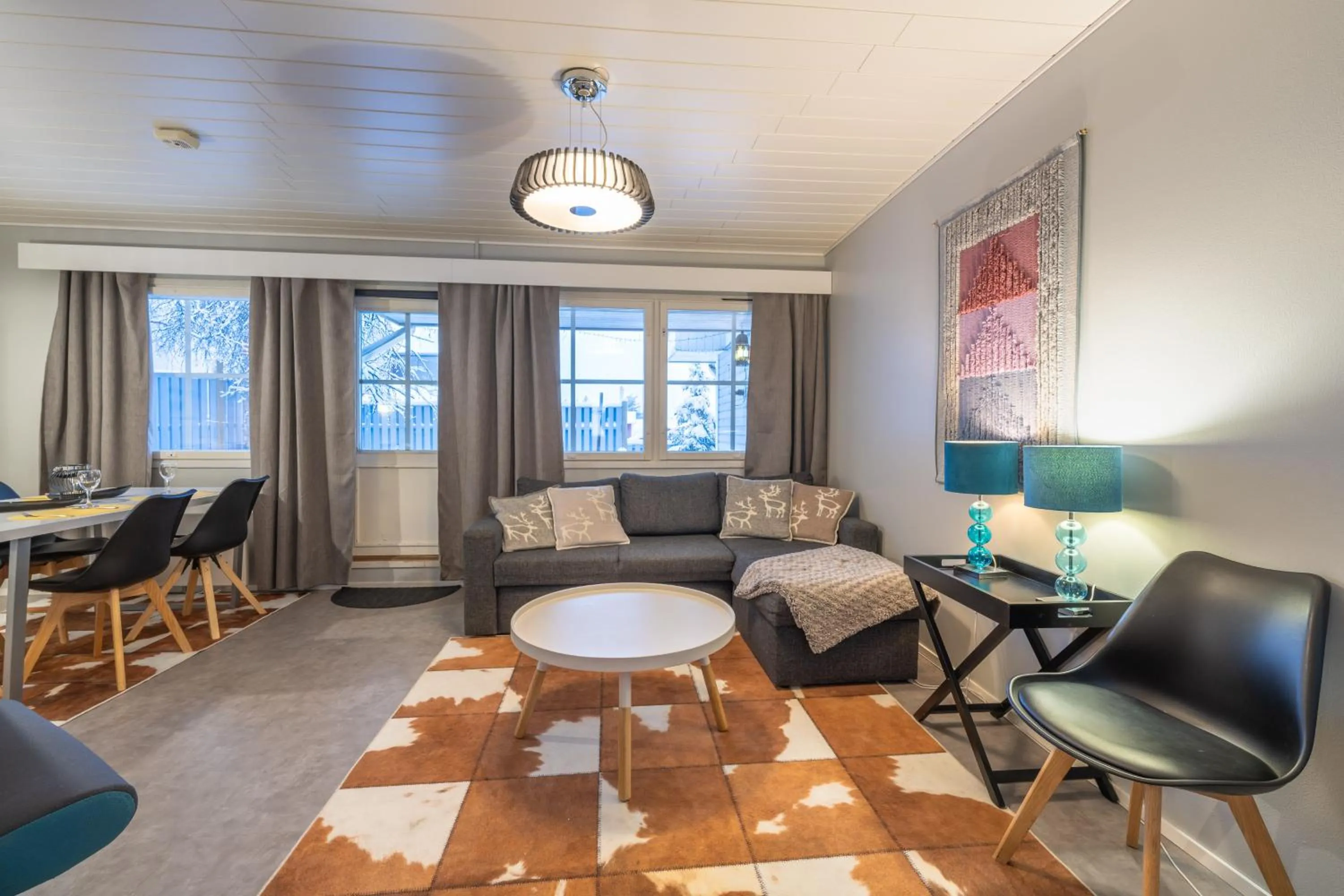 Living room in Kuukkeli Apartments