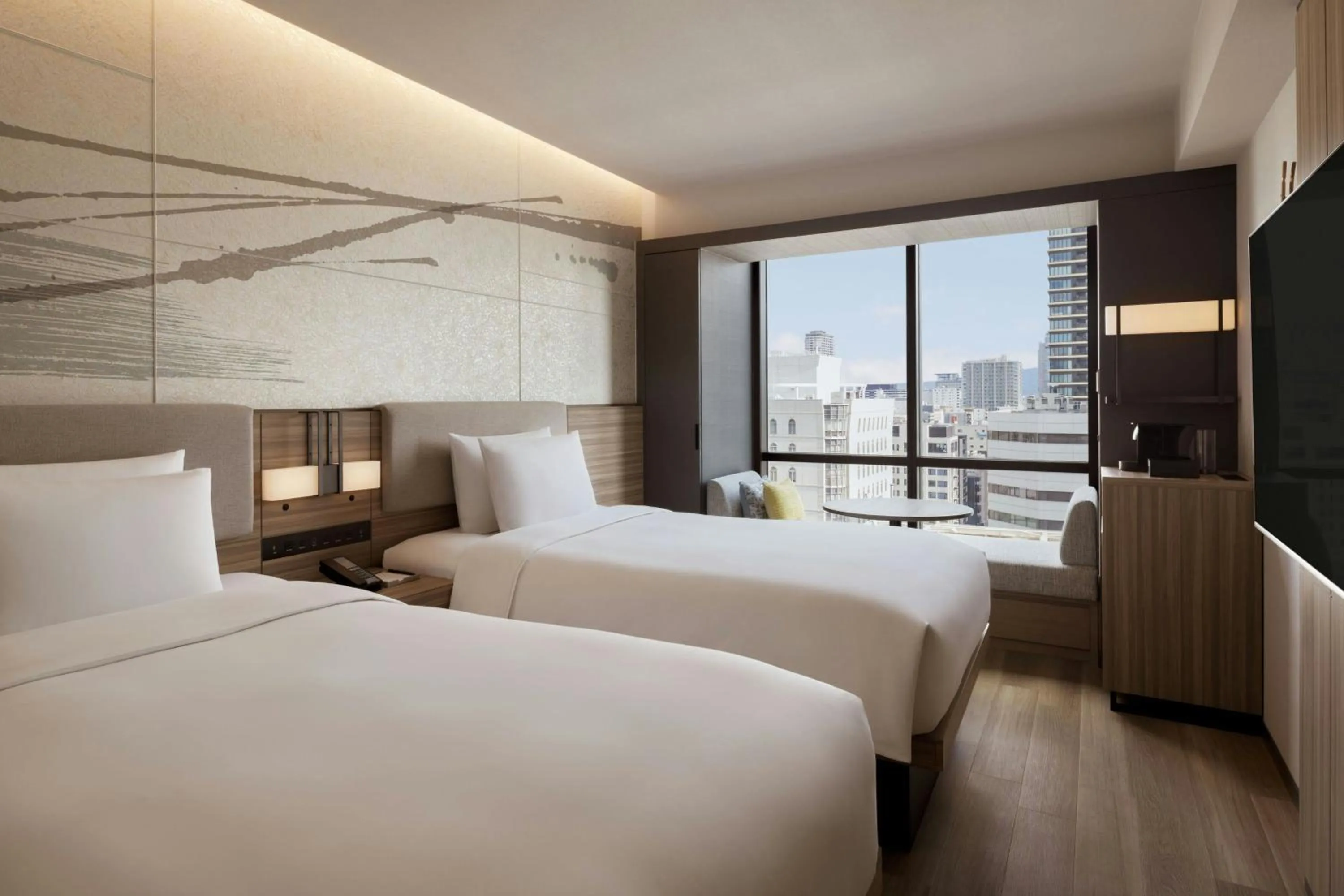 Bedroom, Bed in Courtyard by Marriott Osaka Honmachi