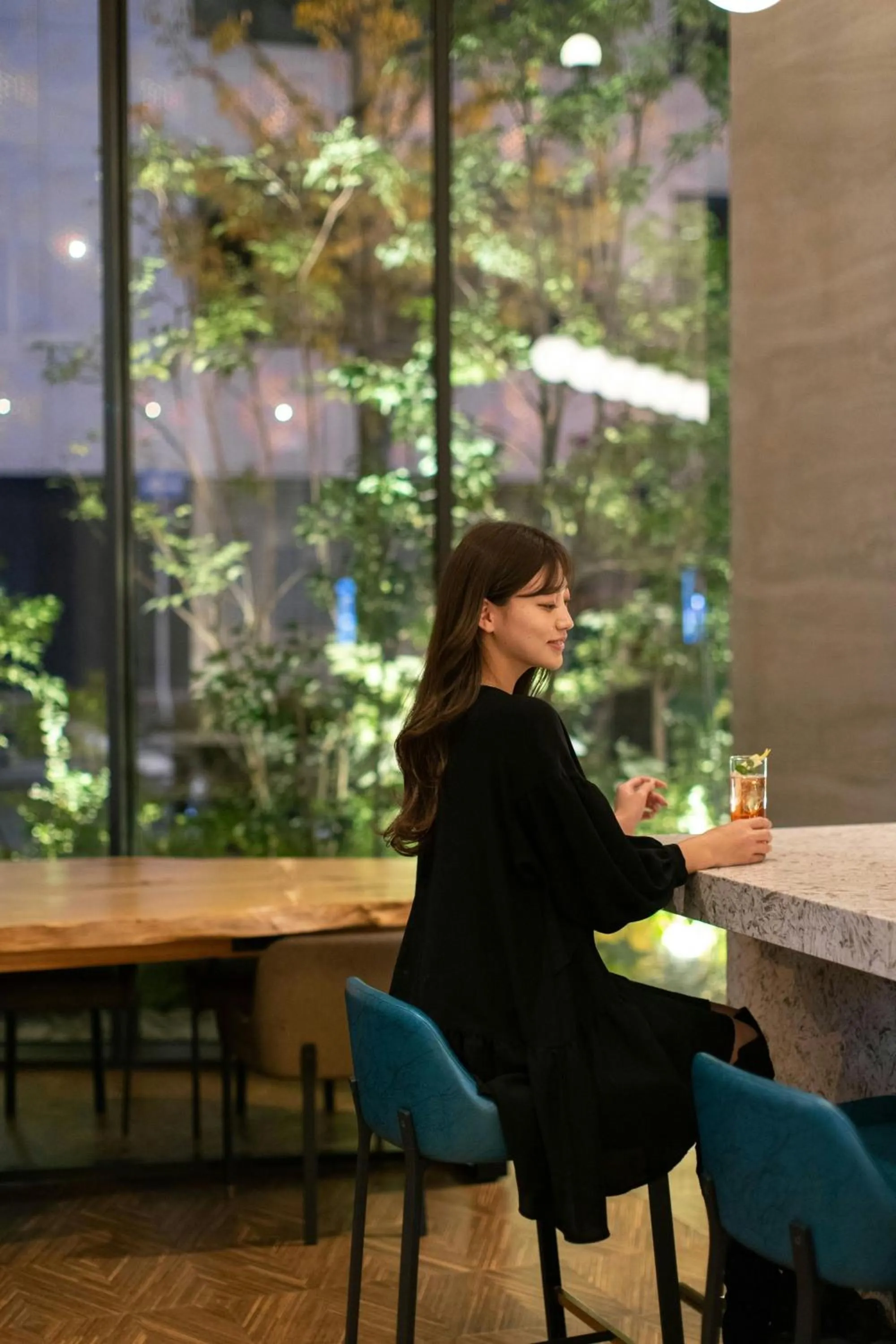 Lounge or bar in Courtyard by Marriott Osaka Honmachi