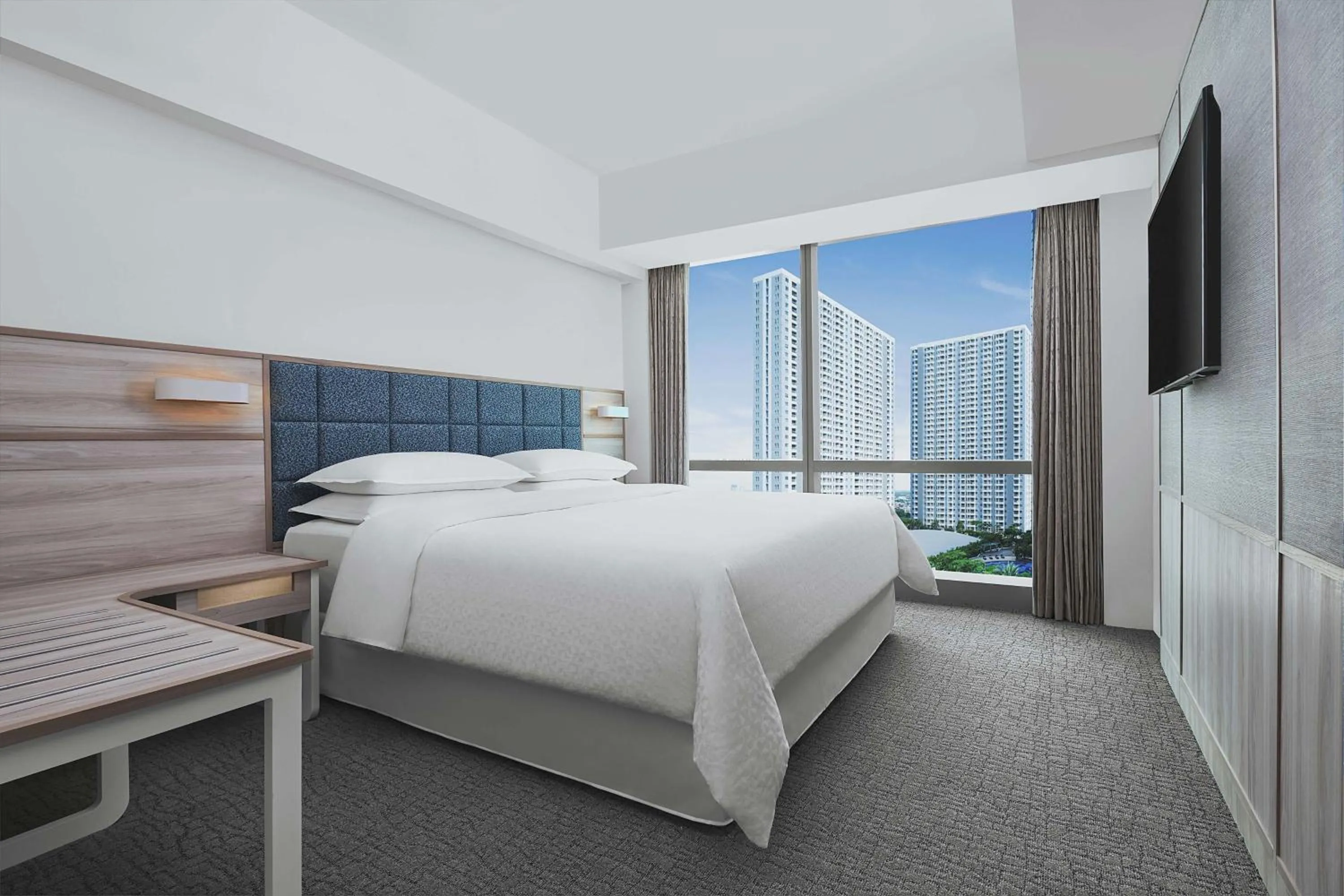 Bedroom, Bed in Four Points by Sheraton Surabaya, Pakuwon Indah