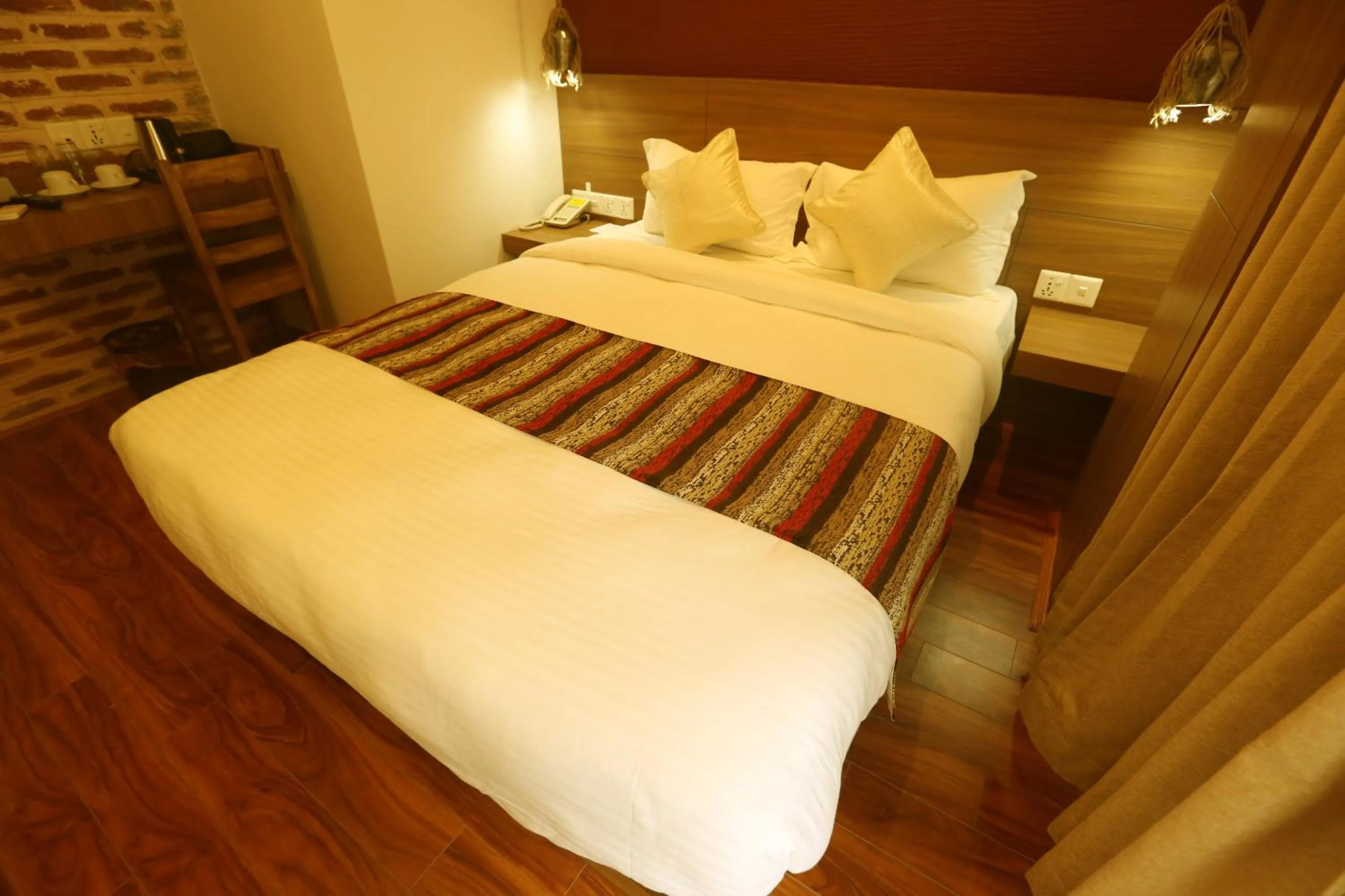 Bed in Flying Yak Kathmandu