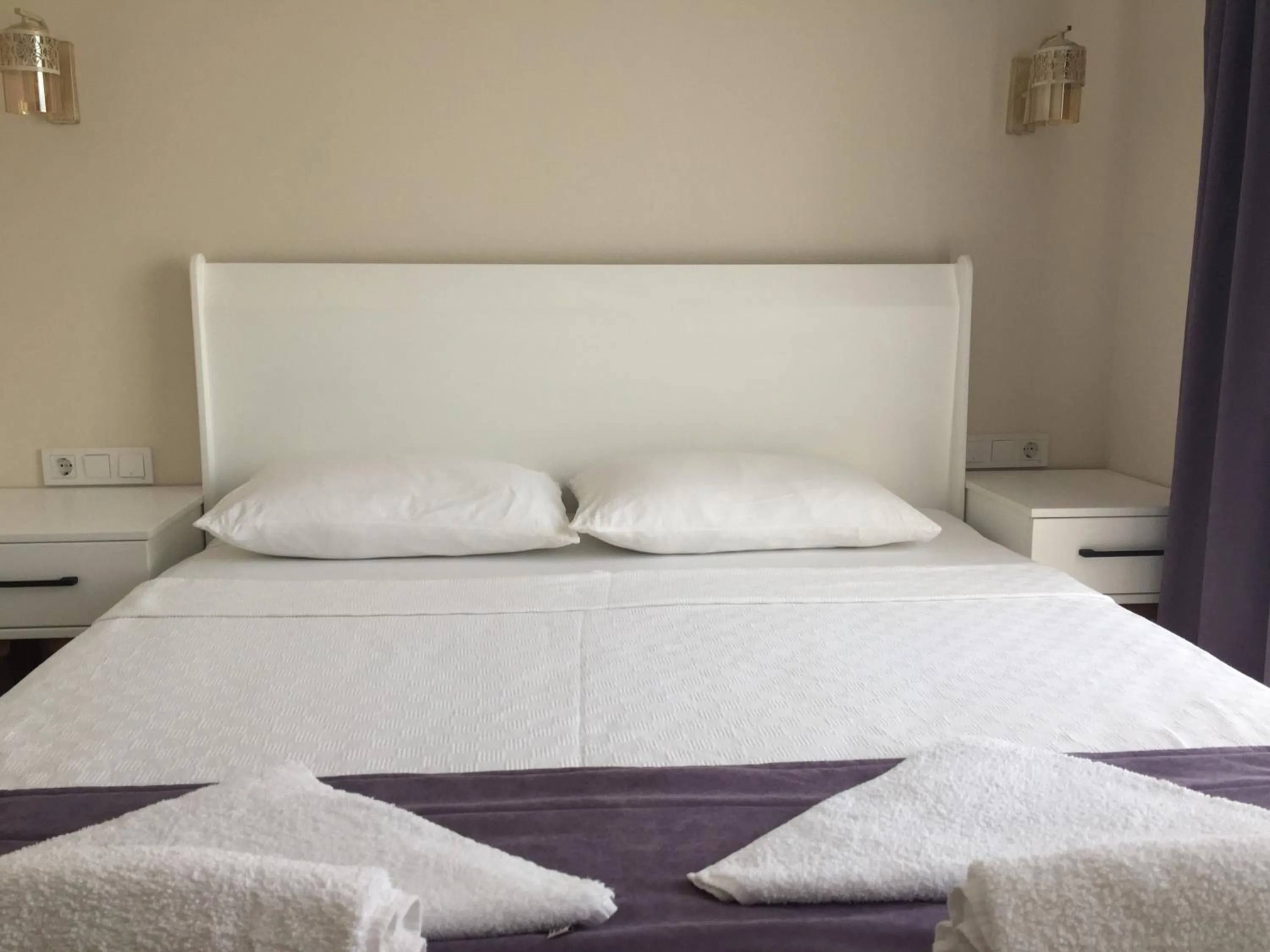 Bed in Vespera hotel