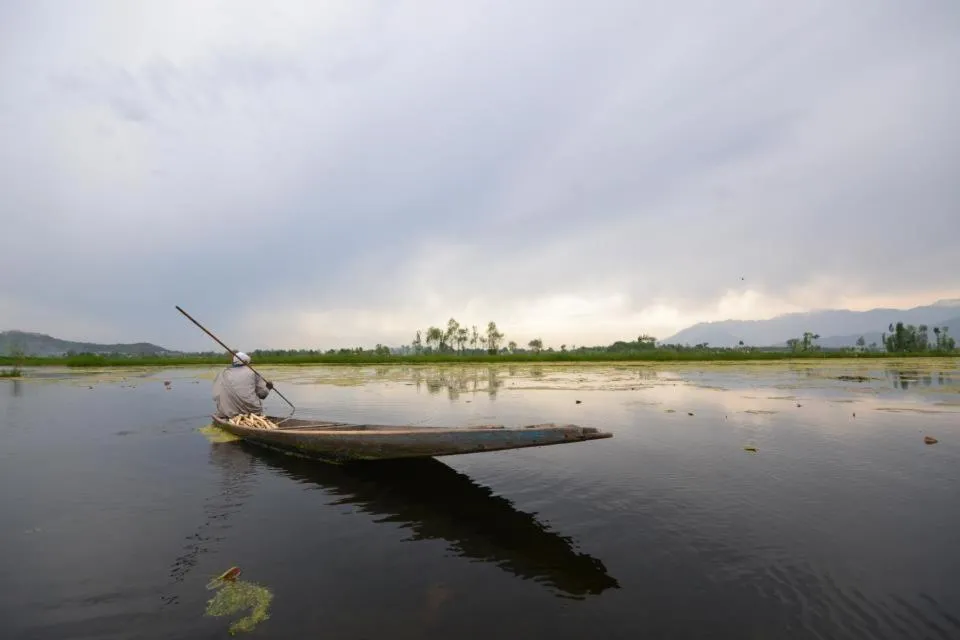 Fishing in Houseboat Lily of Nageen