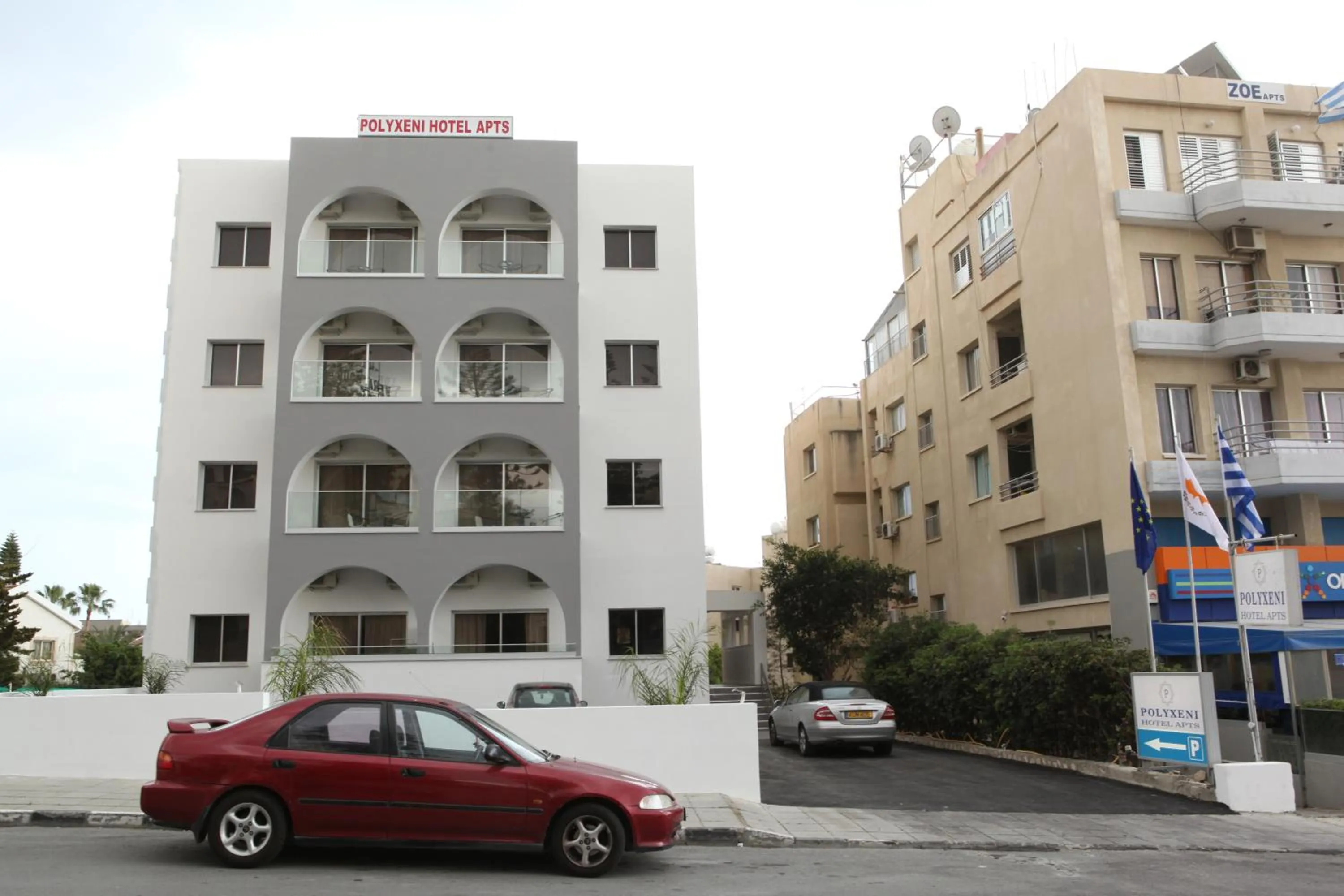 Facade/entrance in Polyxeni Hotel Apartments