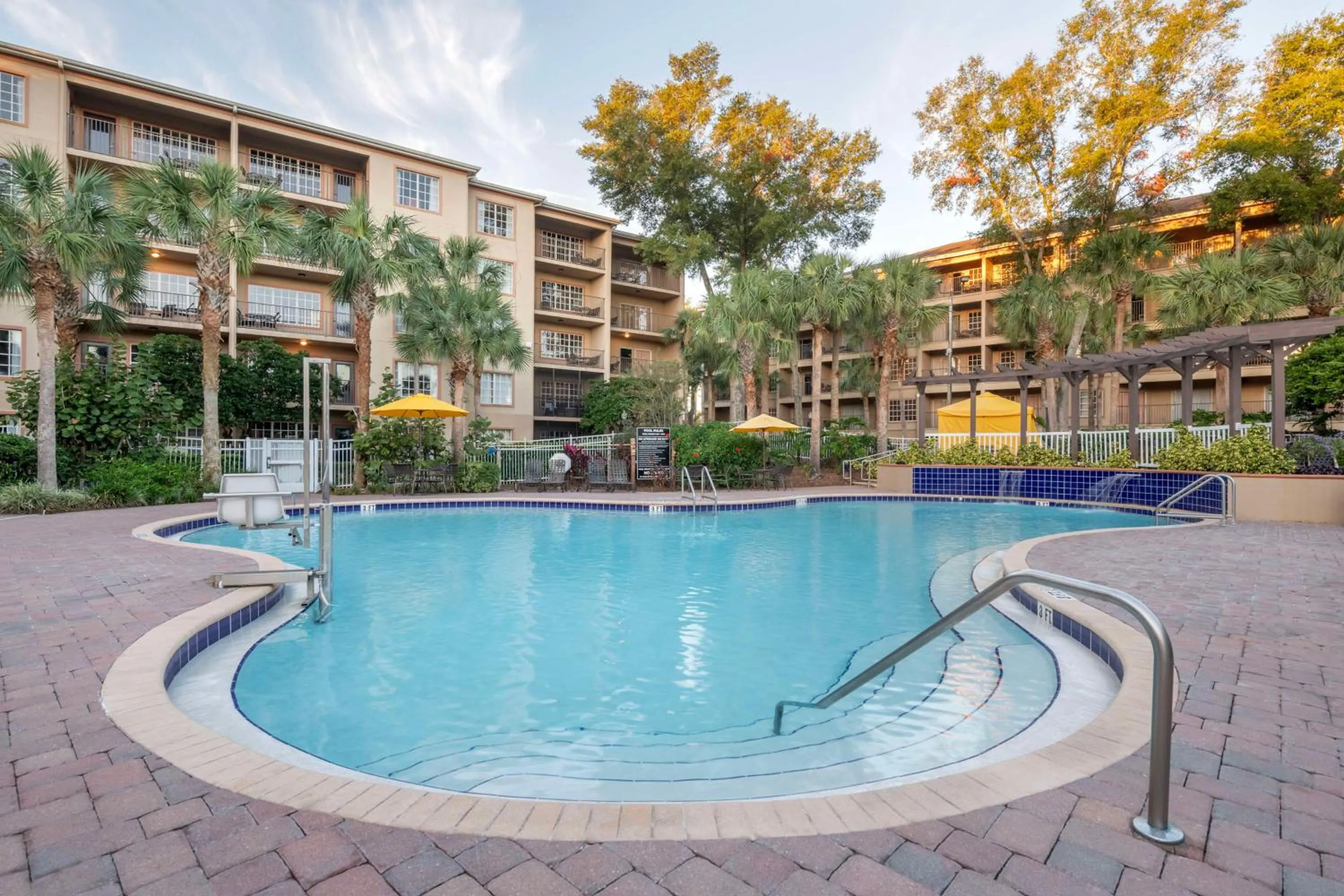 Pool view in Hilton Vacation Club Aqua Sol Orlando West