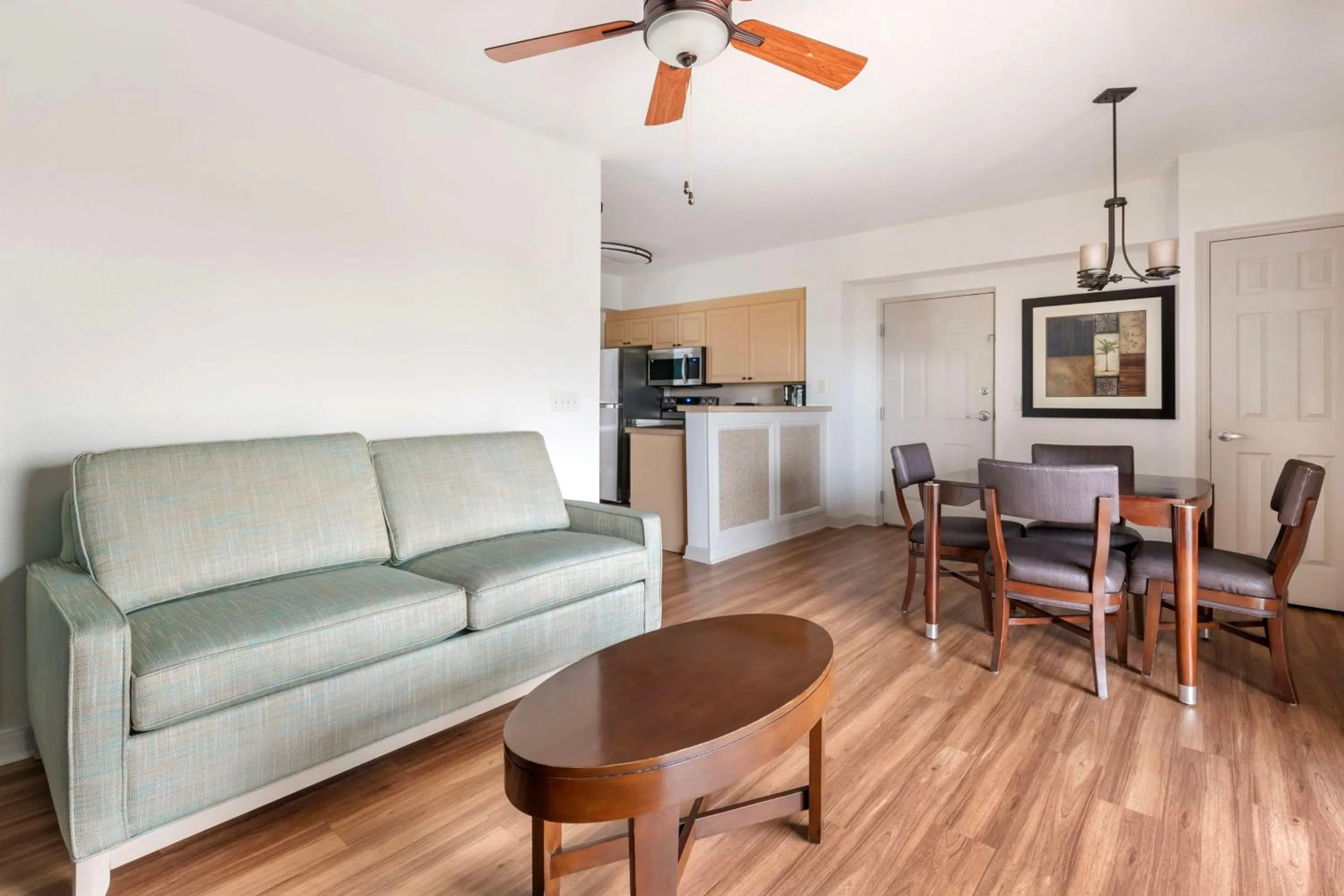 Living room in Hilton Vacation Club Aqua Sol Orlando West