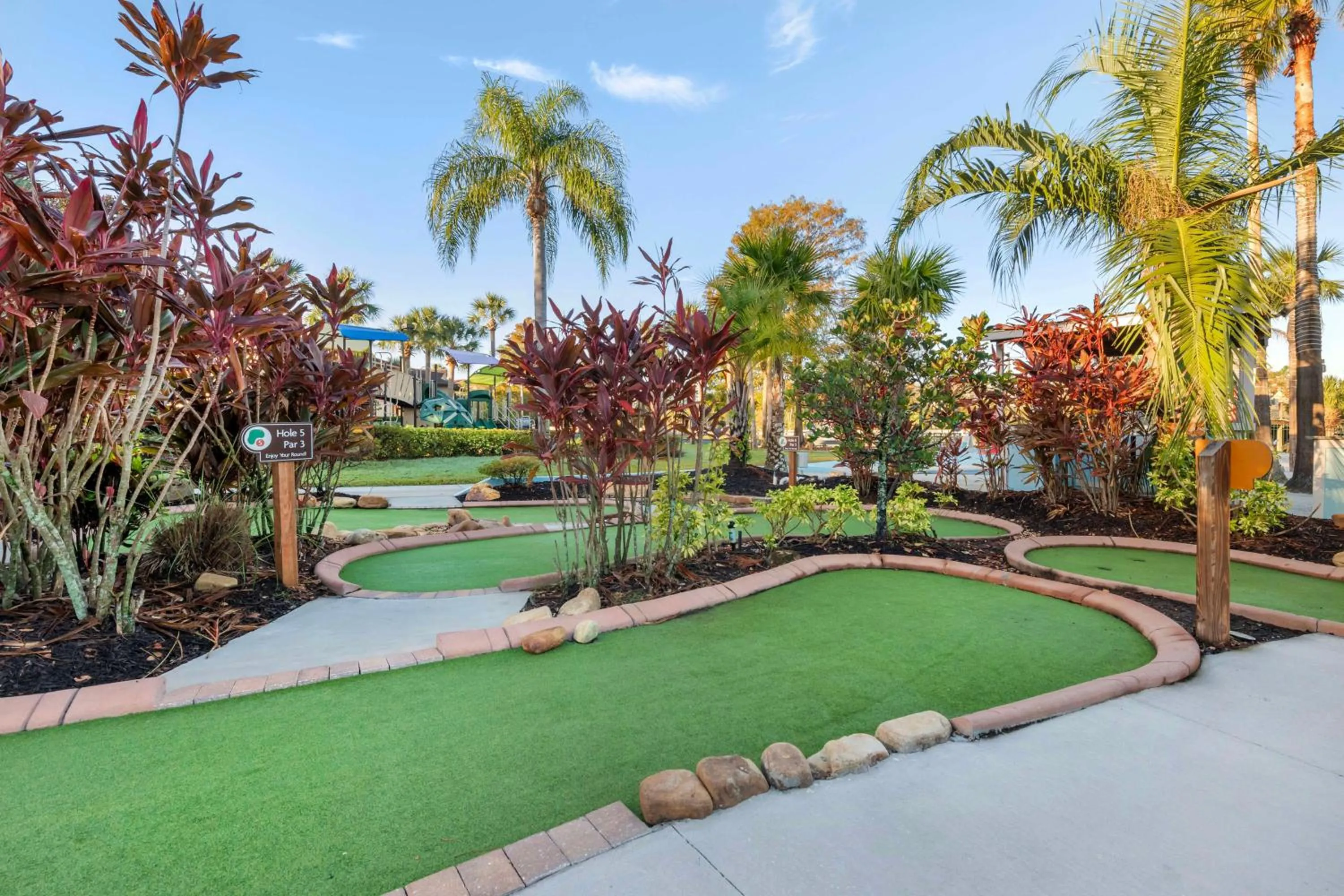 Golfcourse in Hilton Vacation Club Aqua Sol Orlando West