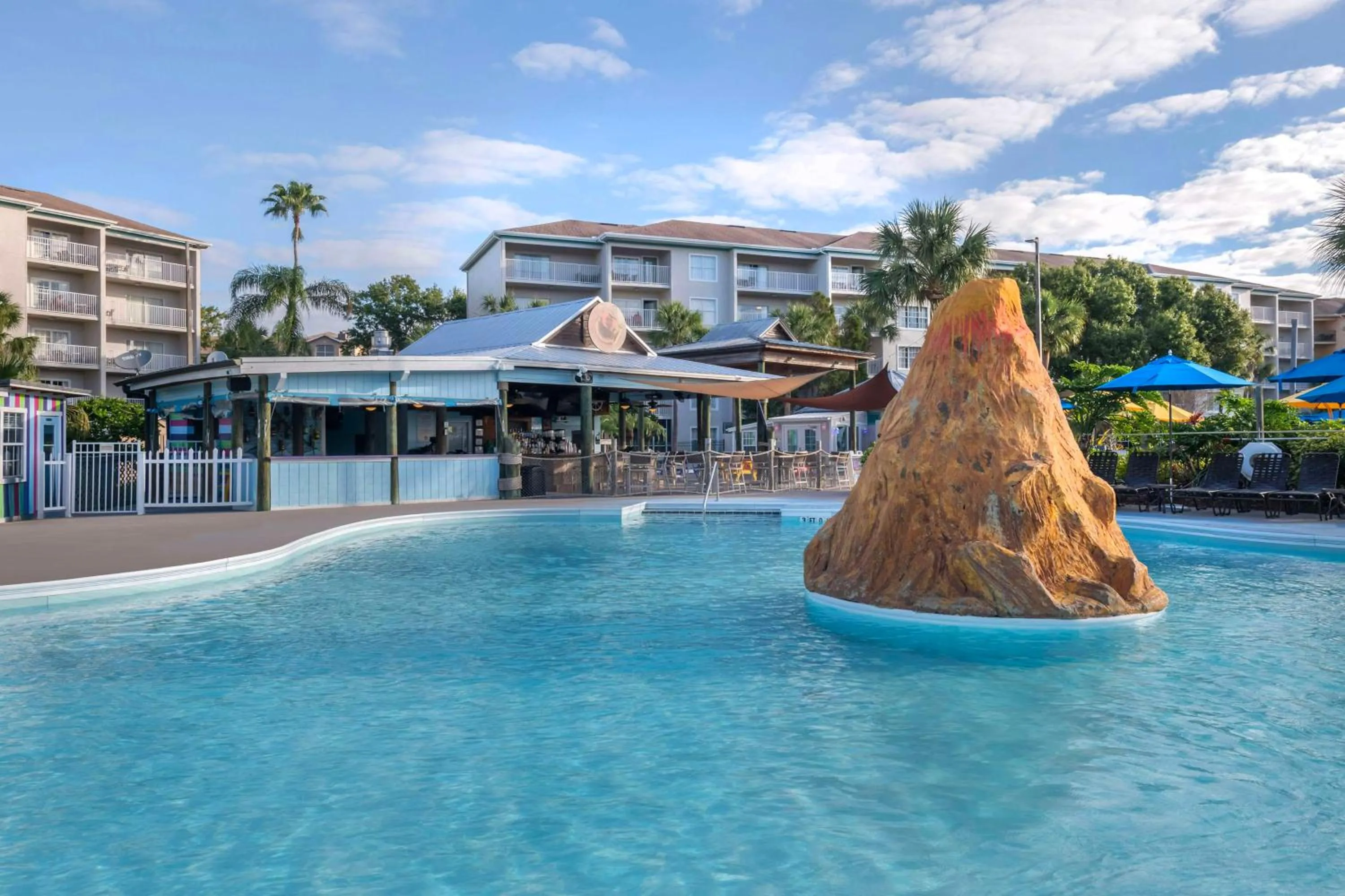 Pool view in Hilton Vacation Club Aqua Sol Orlando West