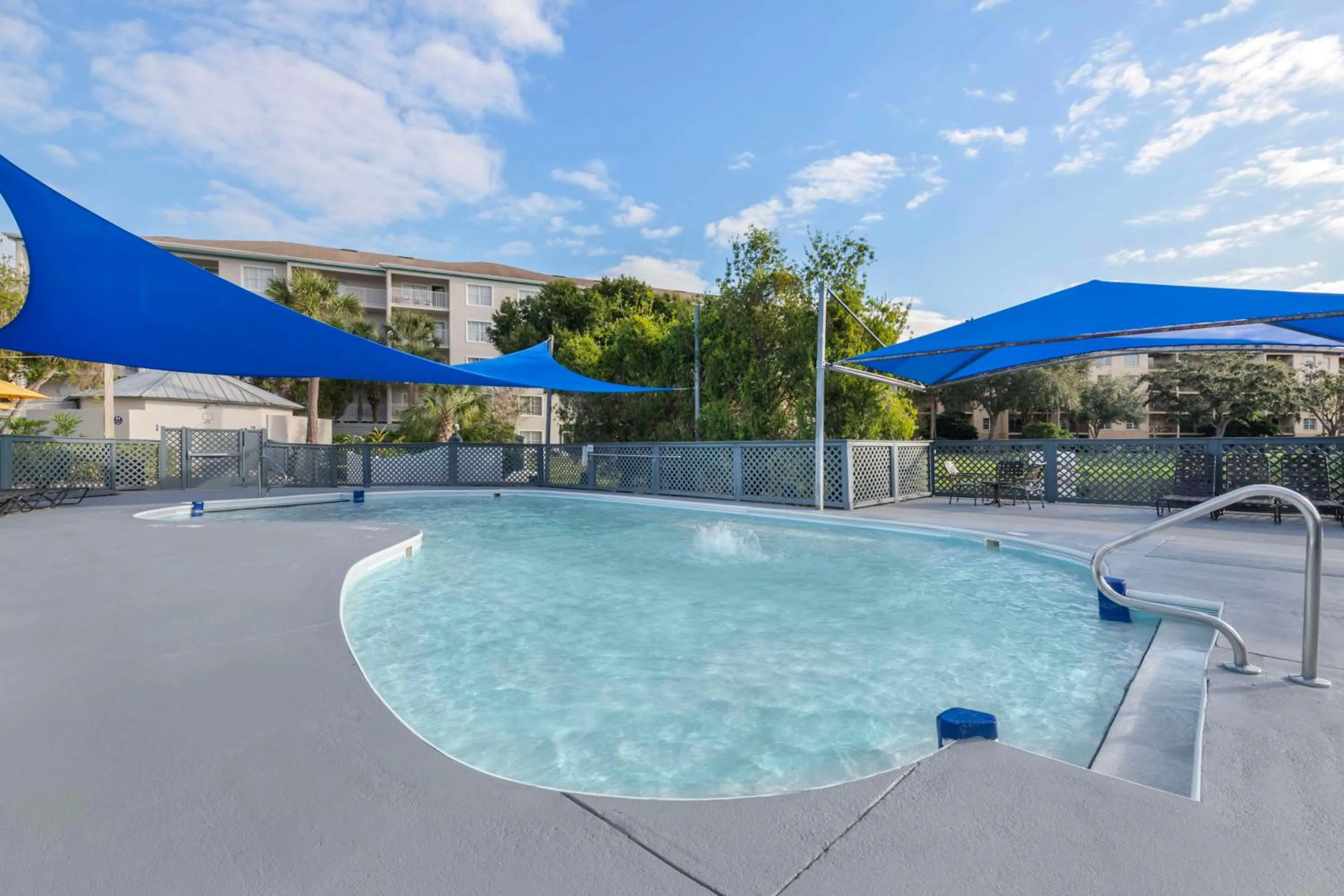 Pool view in Hilton Vacation Club Aqua Sol Orlando West