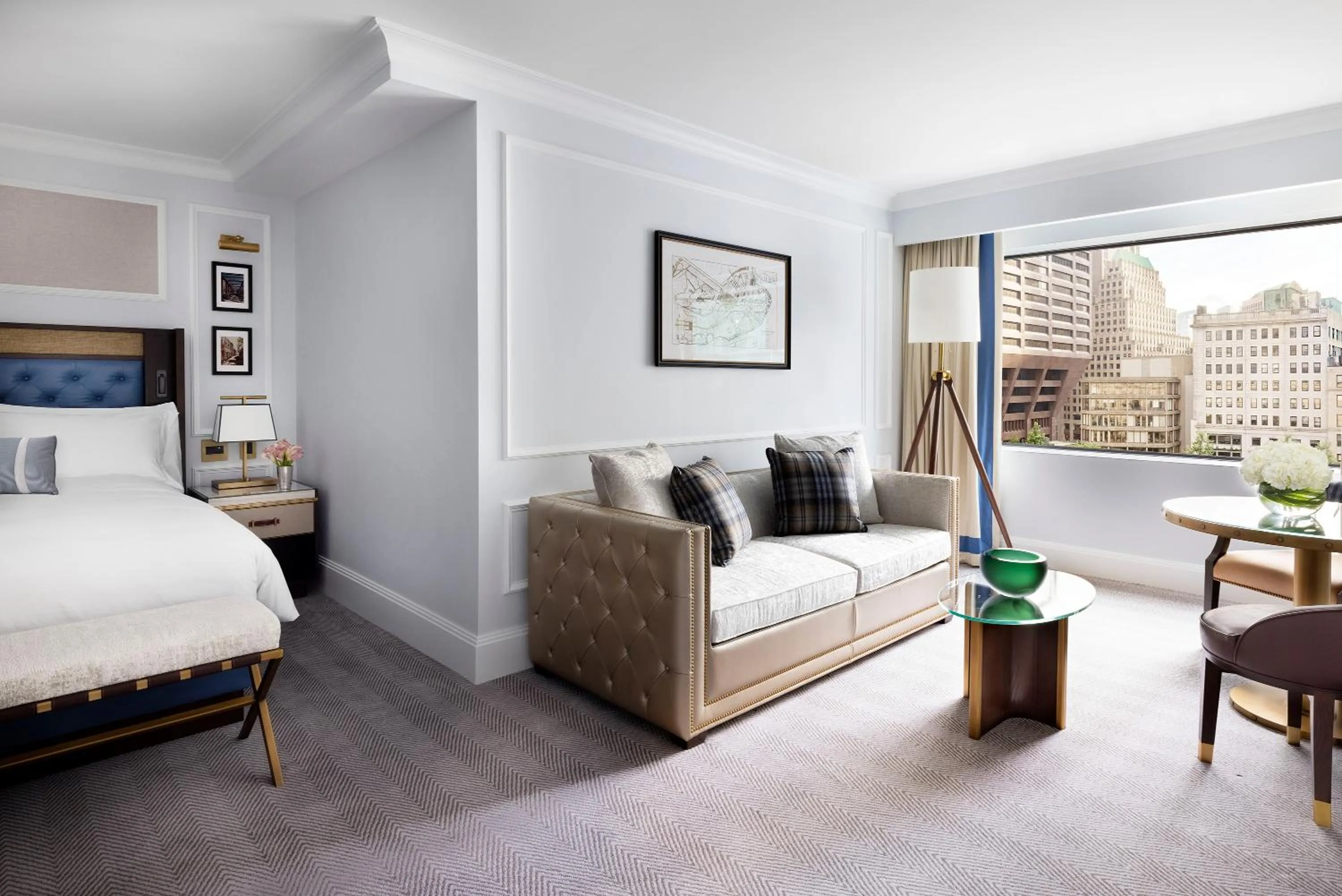 Bed in The Langham, Boston