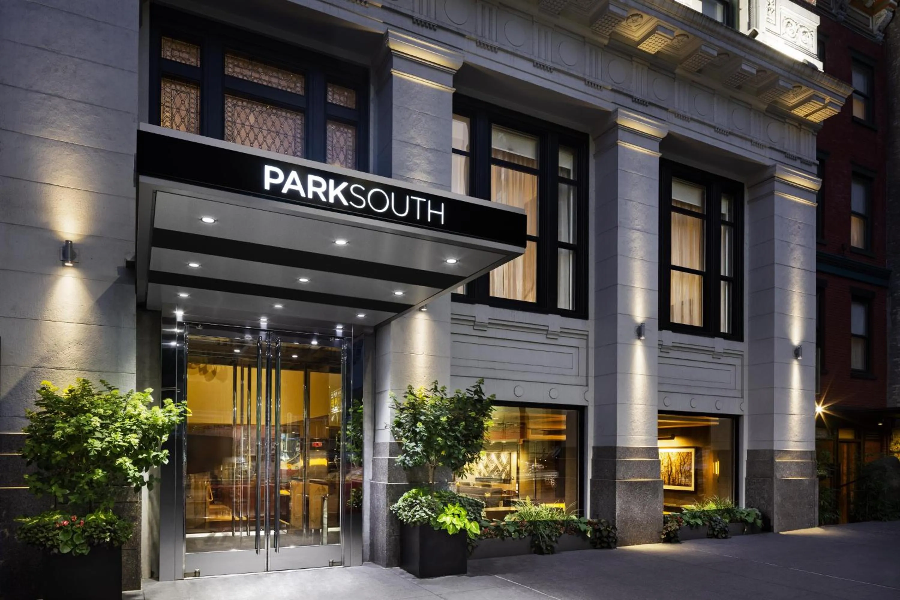 Property building in Park South Hotel, part of JdV by Hyatt