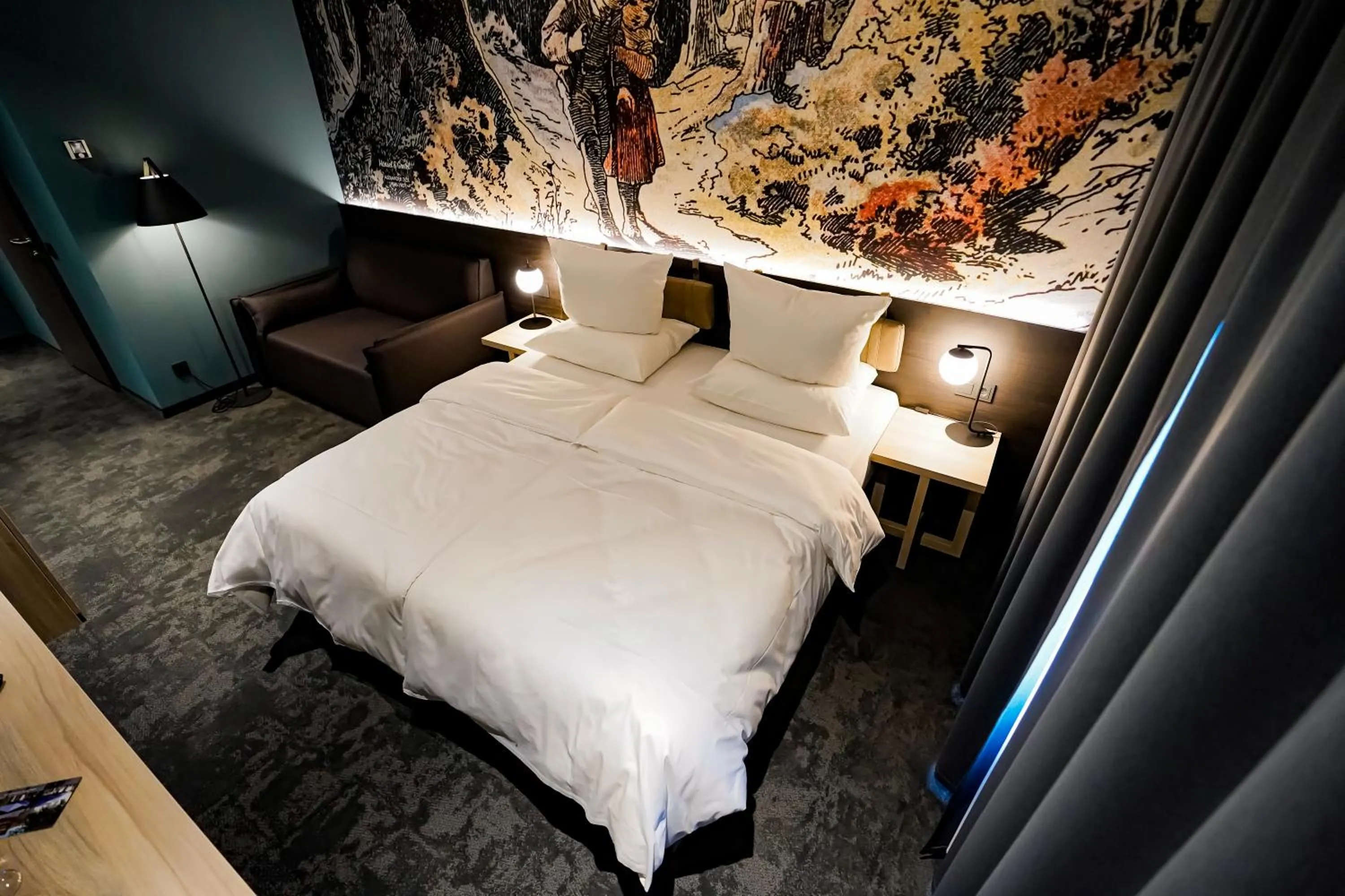 Bed in Hotel Viktorosa