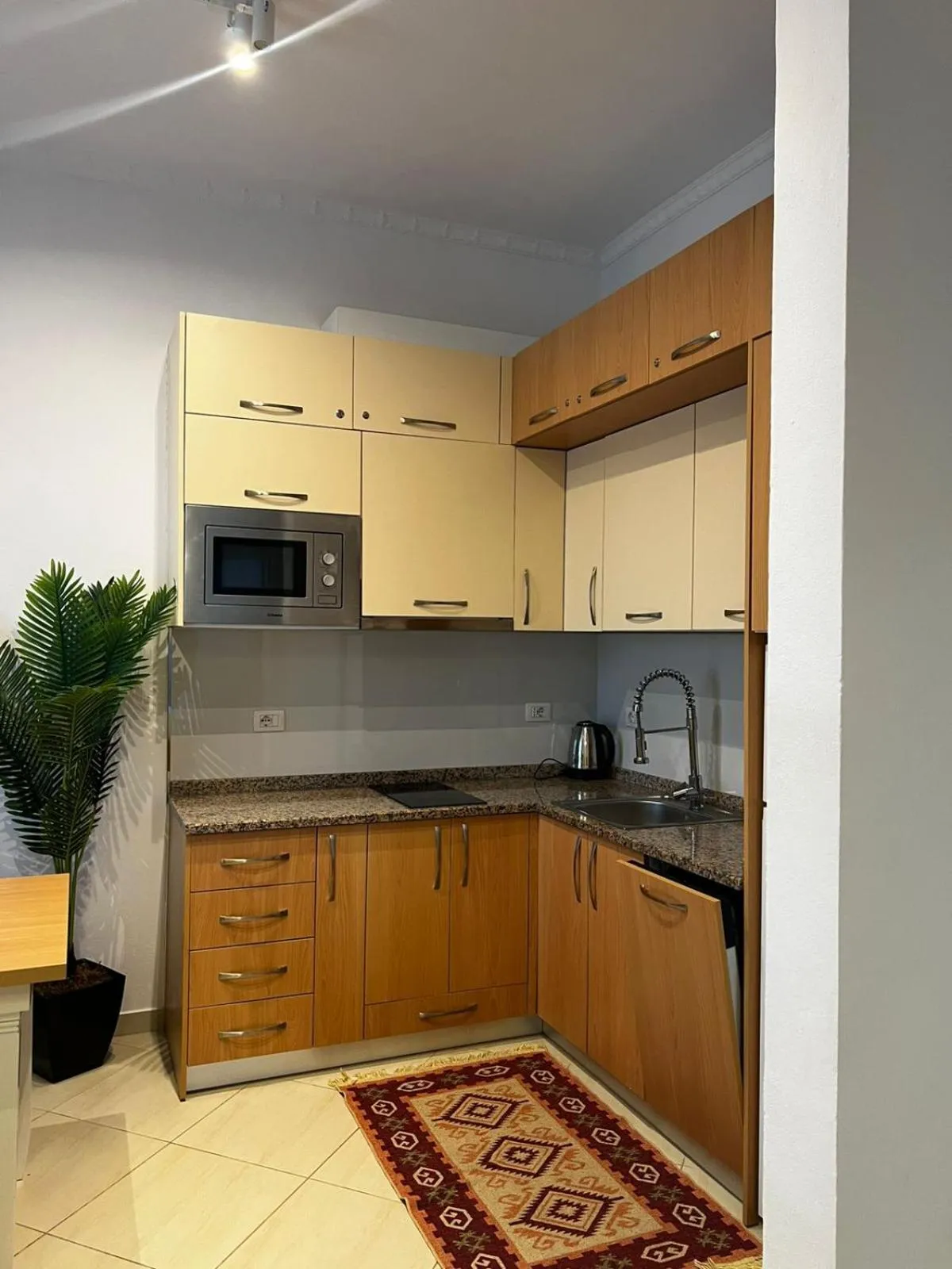 Kitchen or kitchenette in Hotel Kamomil