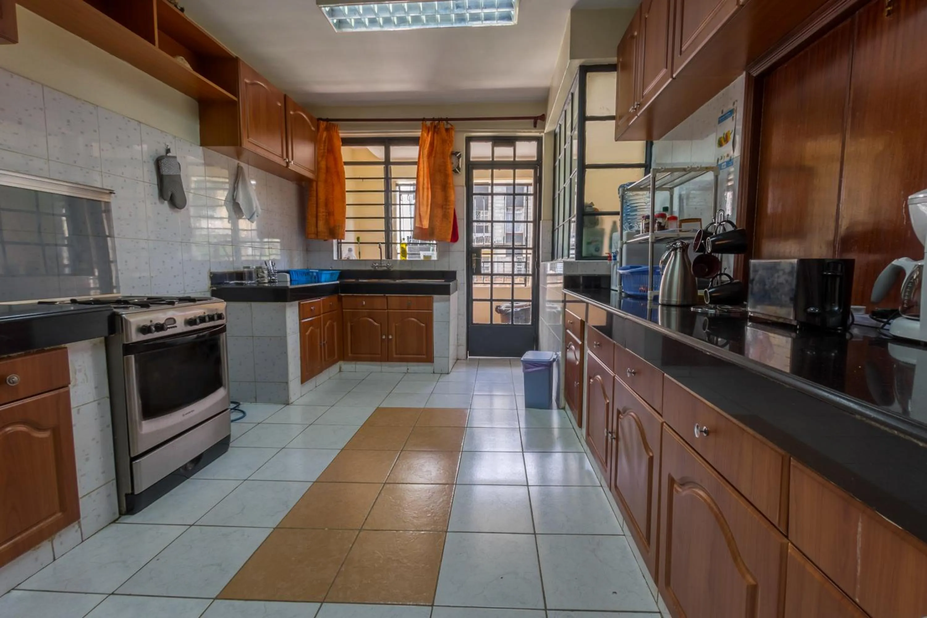 Communal kitchen in Takdiri Homes