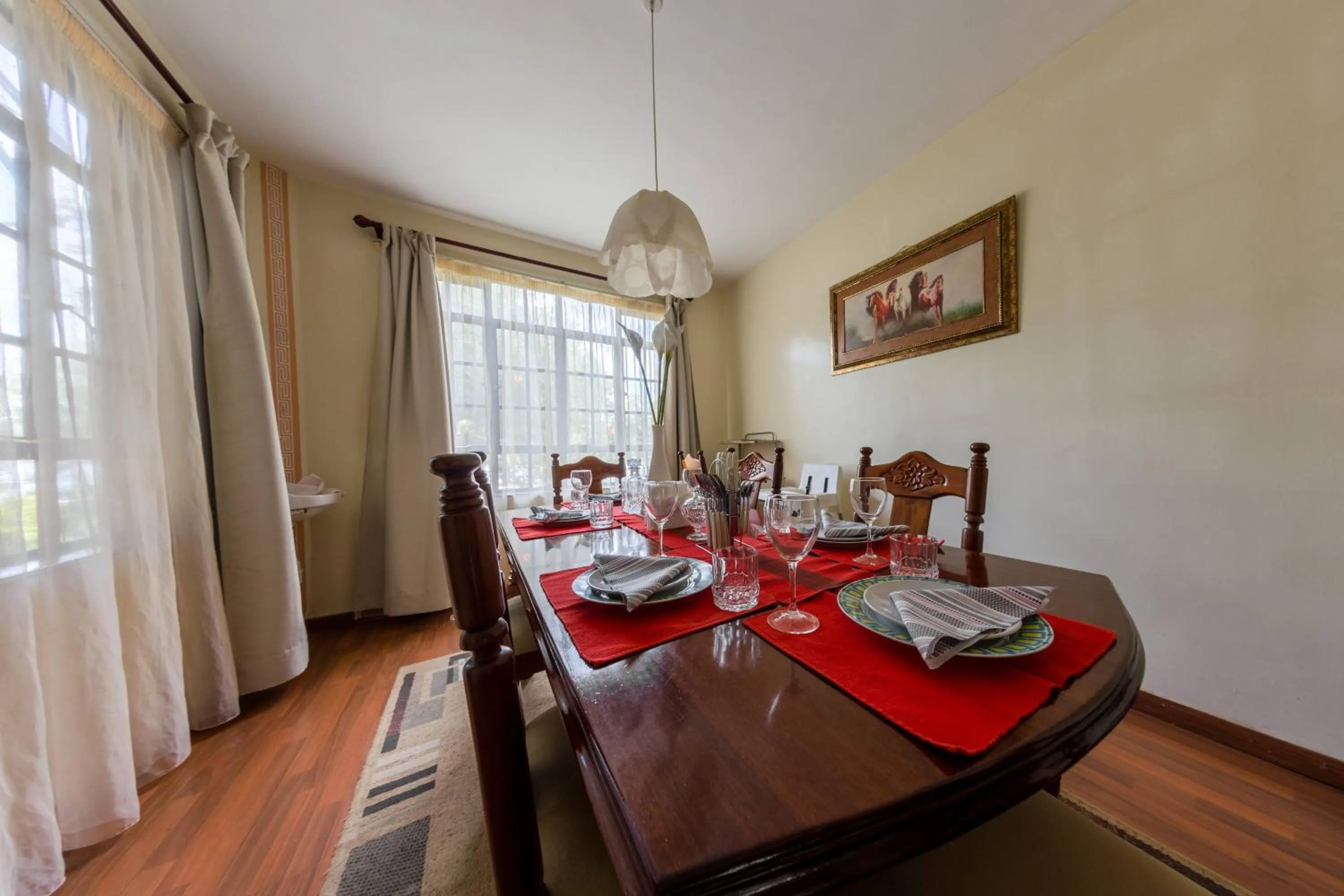 Dining area in Takdiri Homes