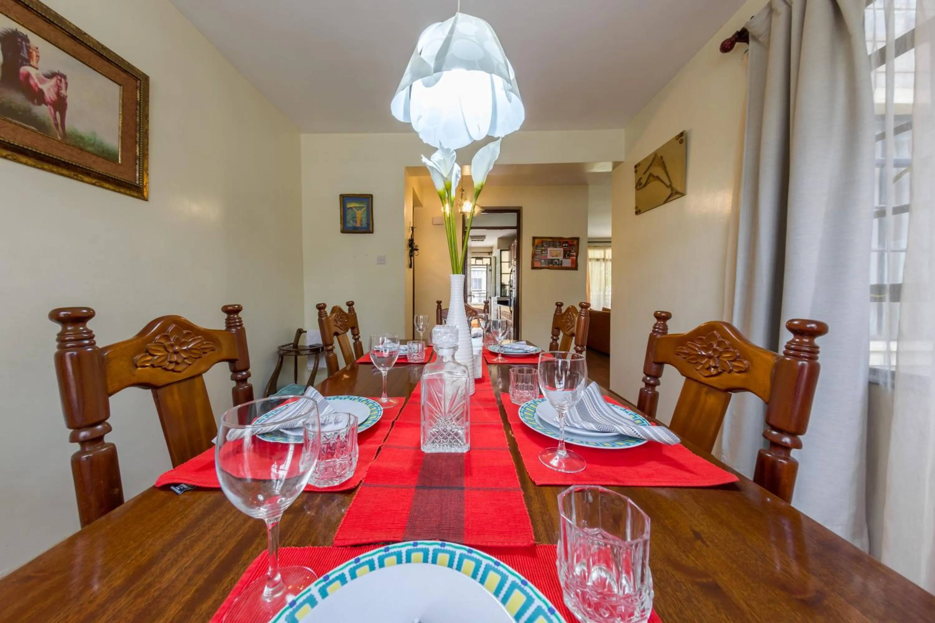 Dining area in Takdiri Homes