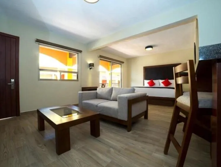 Bed in Hotel Colonial Acopinalco Inn