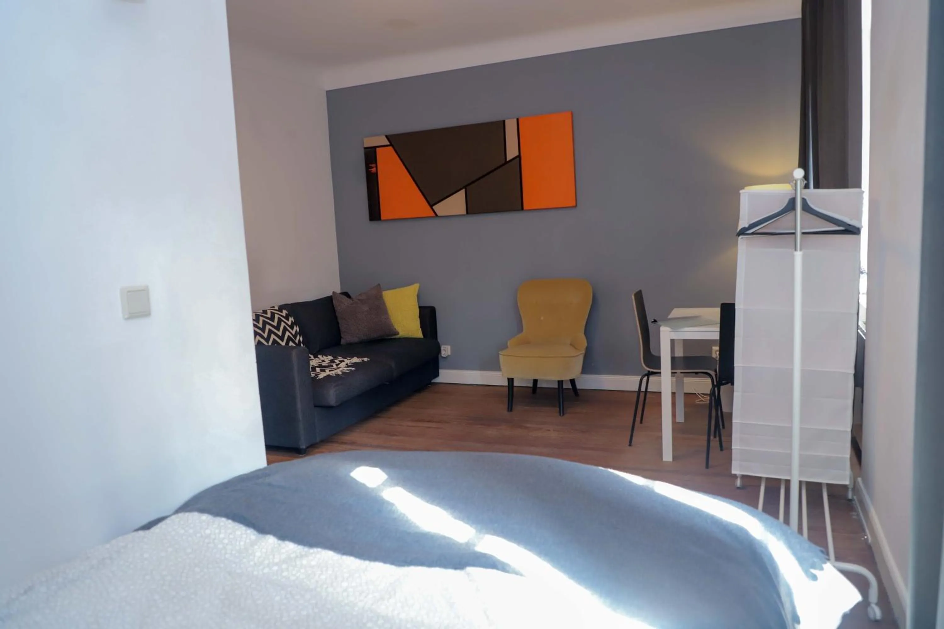 Living room, Bed in The red house