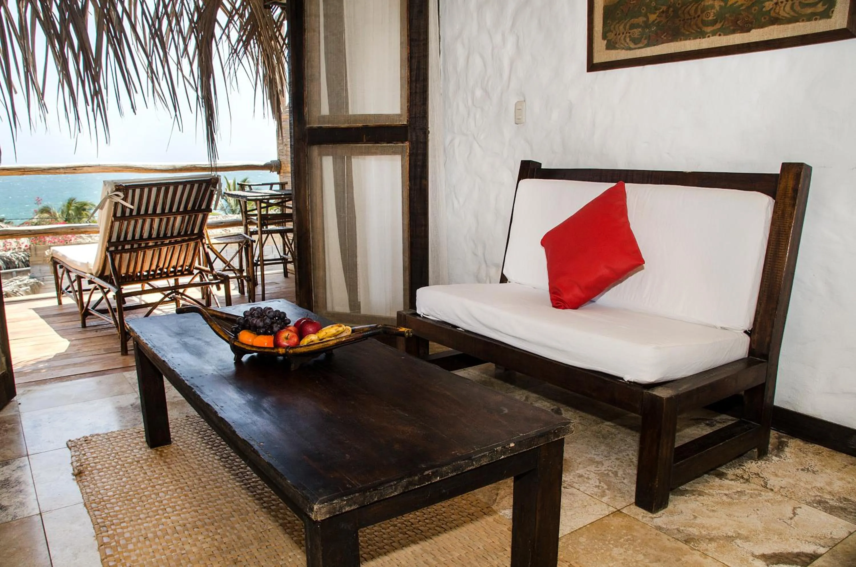 Living room in Las Cabañas de Antica