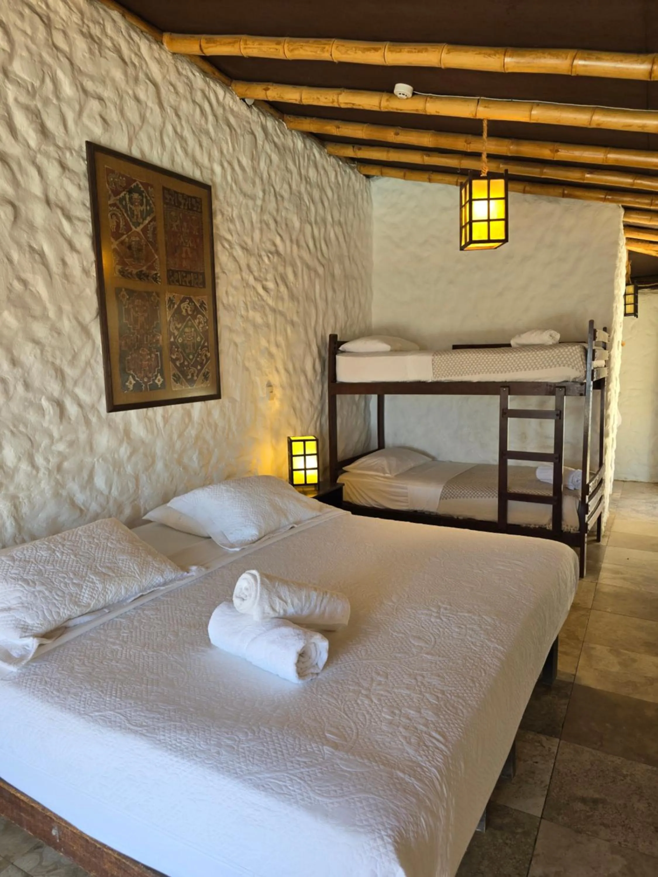 Bed in Las Cabañas de Antica