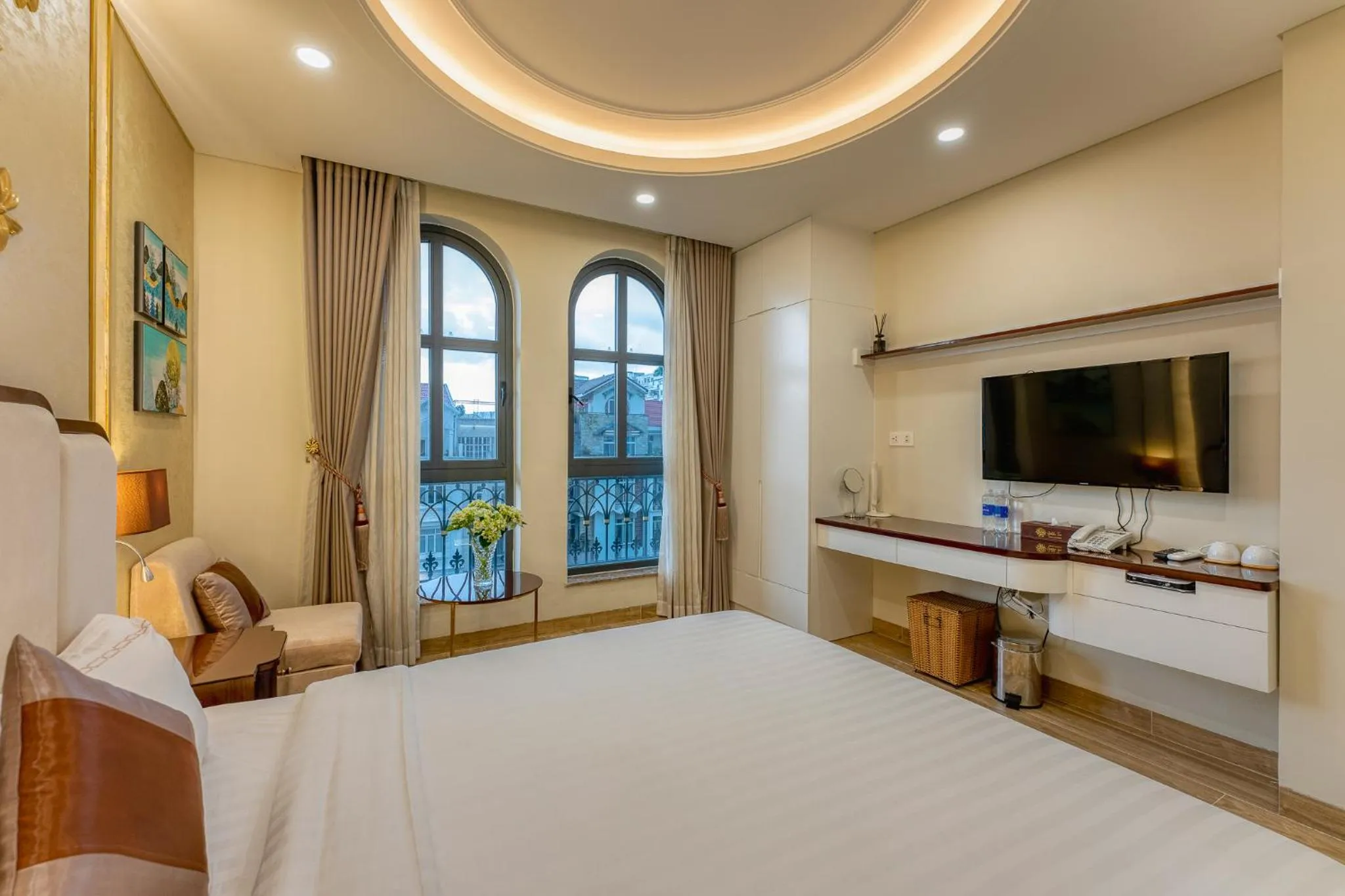 Bed in Golden Tree Hotel & Apartment