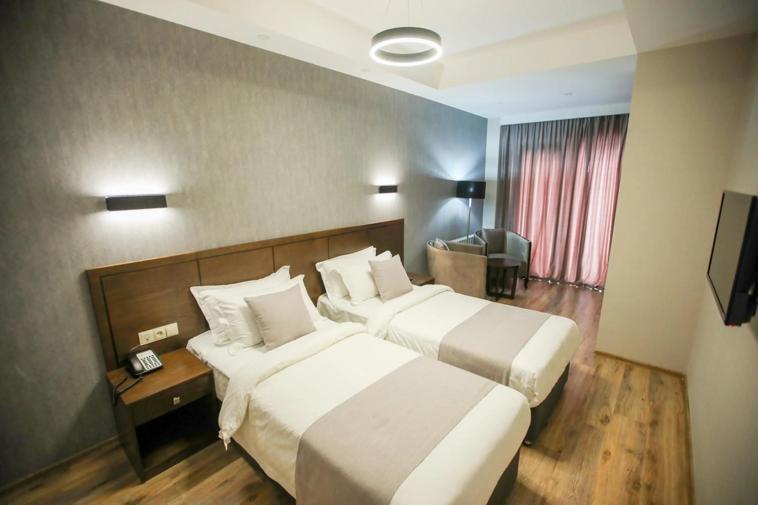 Bed in Crystal Hotel & SPA