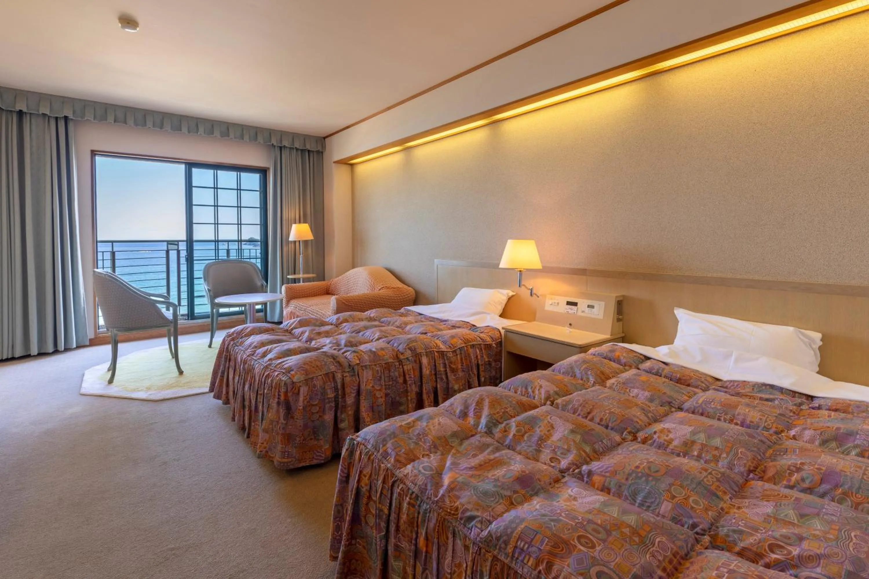 Sea view, Bed in Hotel Riviera Shishikui