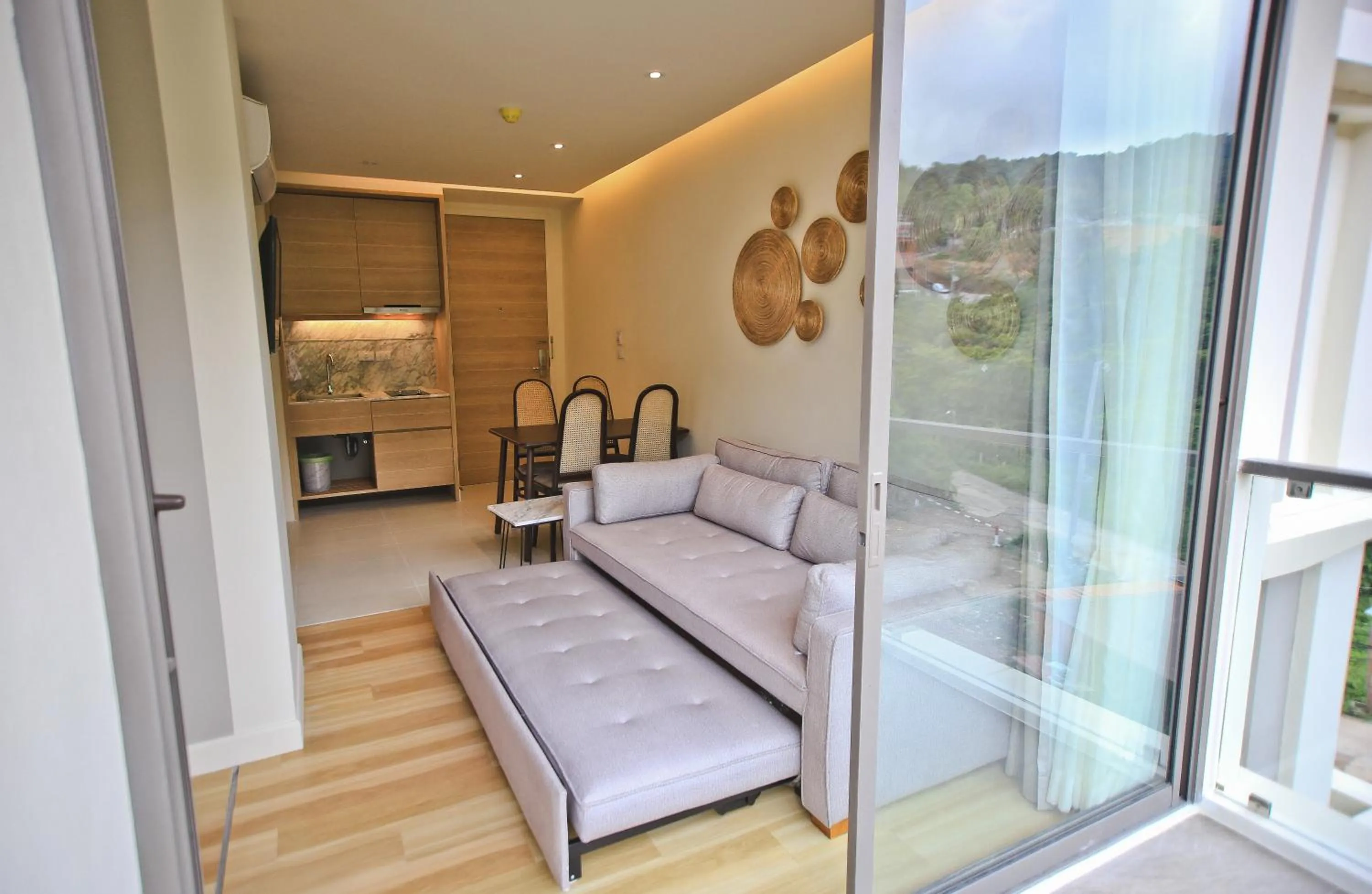 Seating area, Bed in Rocco Aonang Krabi