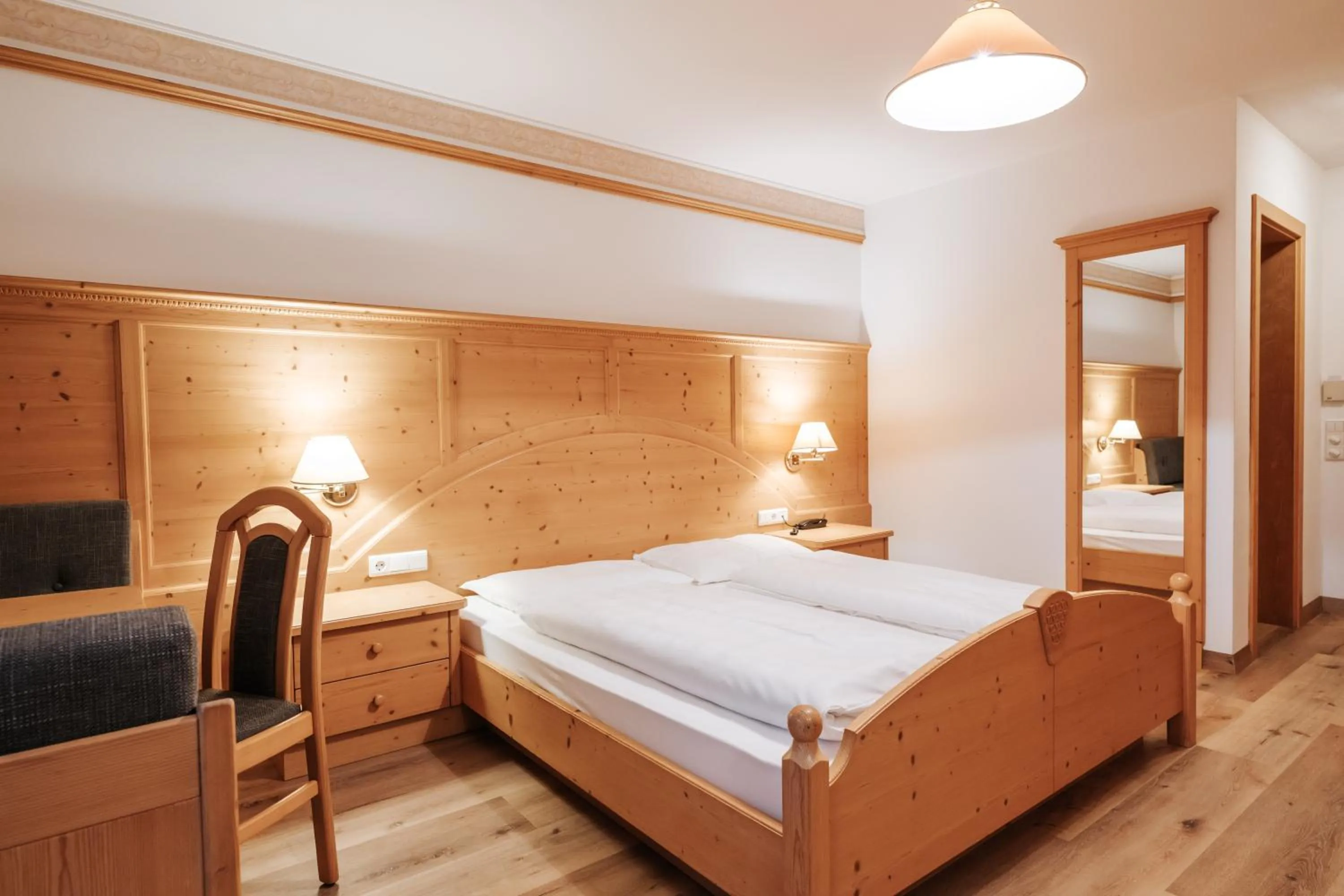 Bed in Hotel Tannenhof