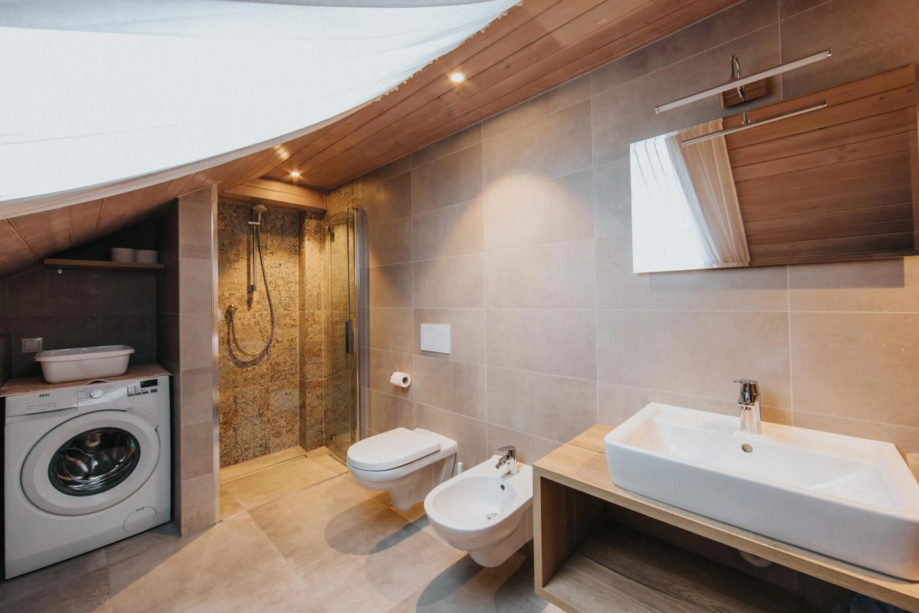 Bathroom in Residence Obermoarhof - Family Apartments with Pool & Playground