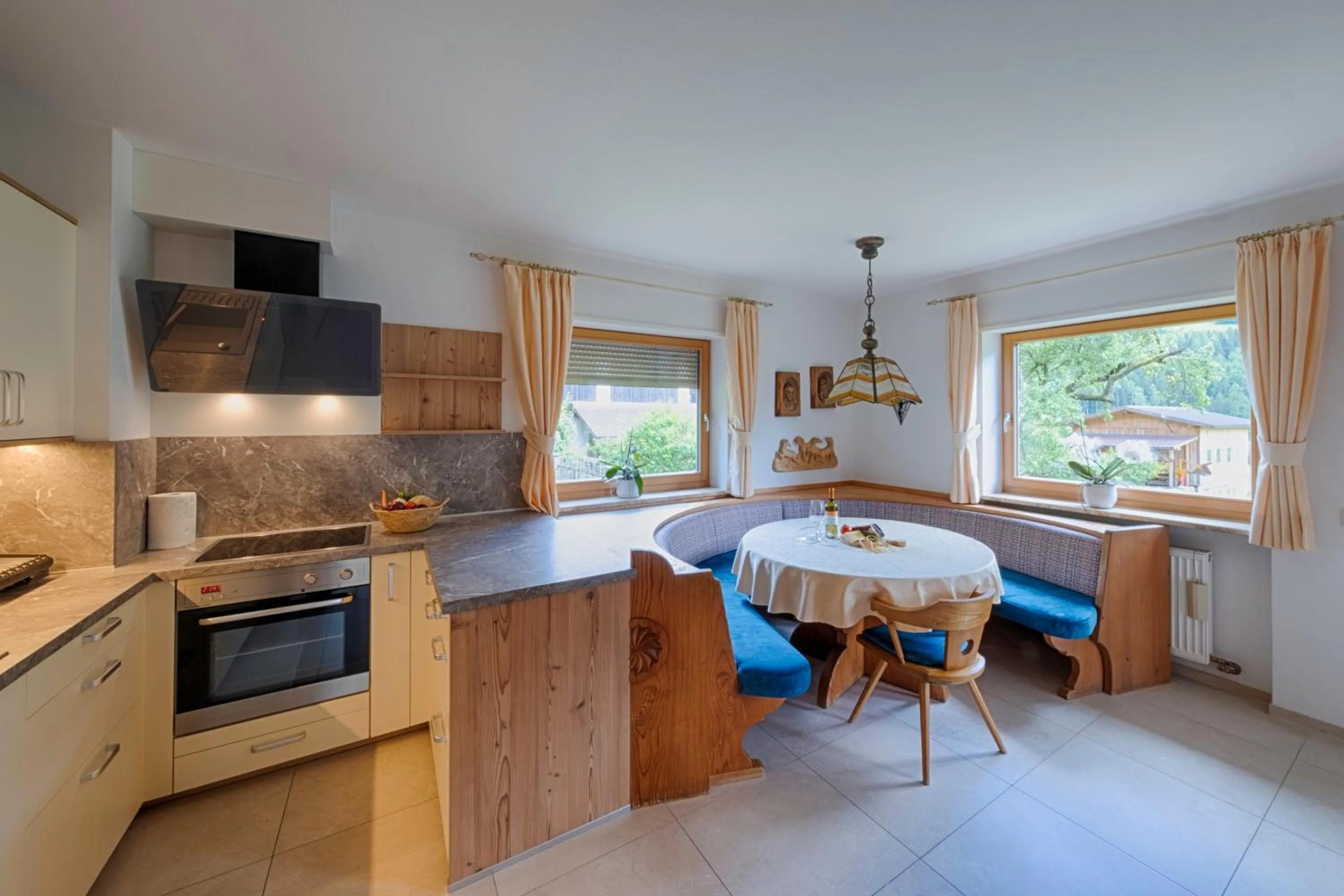 kitchen in Residence Obermoarhof - Family Apartments with Pool & Playground