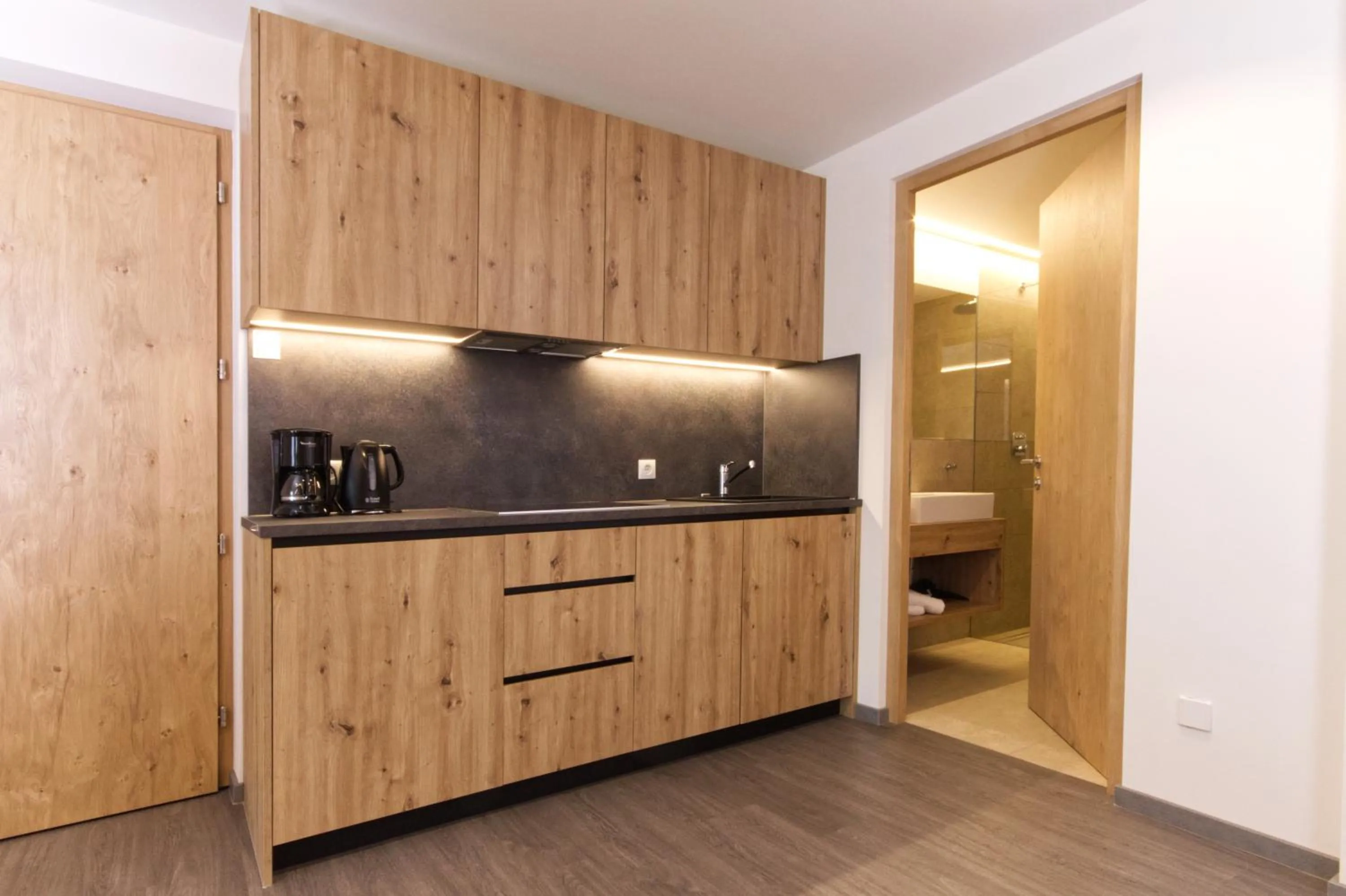 Kitchen or kitchenette in Pension & Residence Astoria
