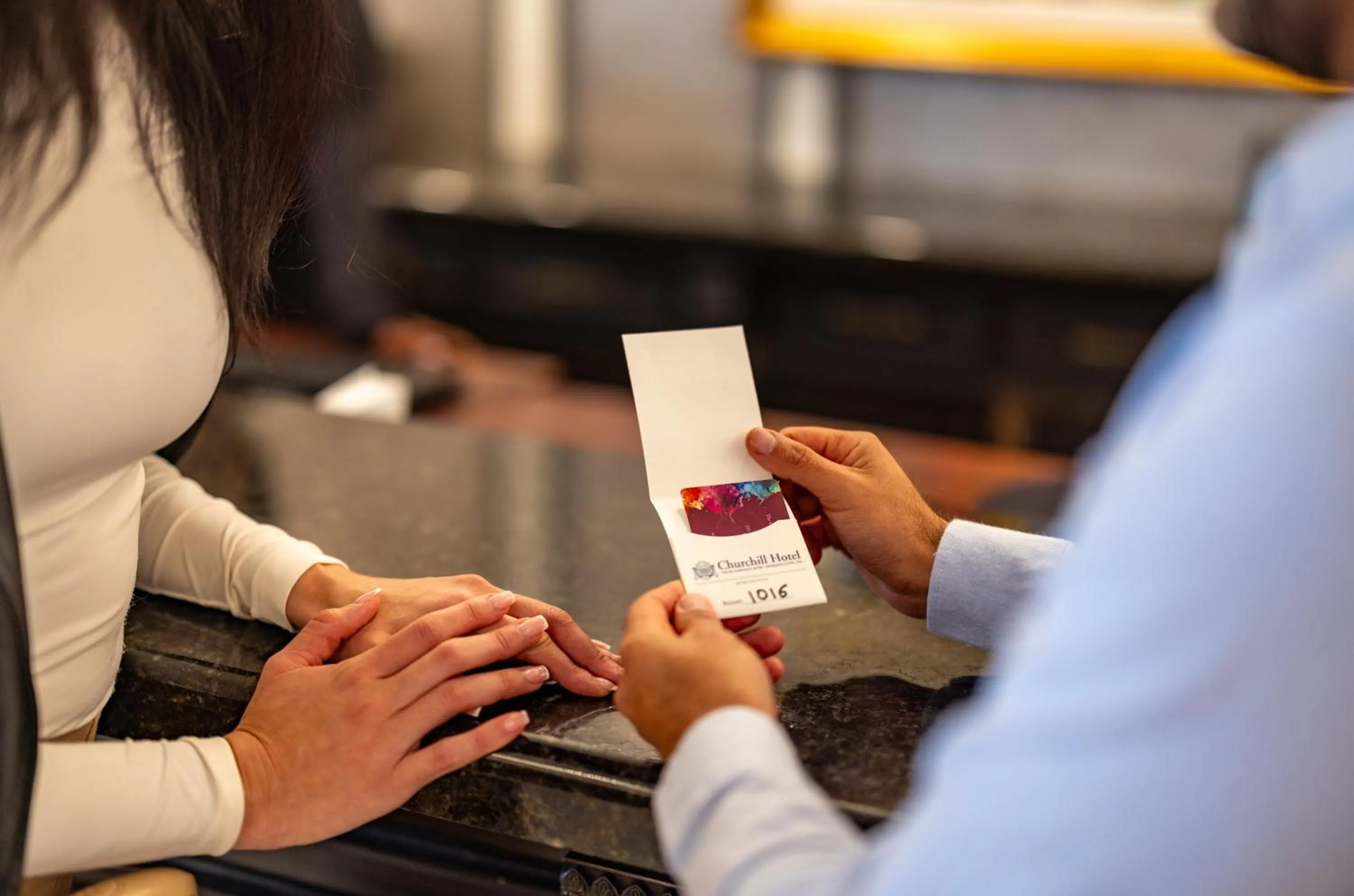 Lobby or reception in The Churchill Hotel Near Embassy Row