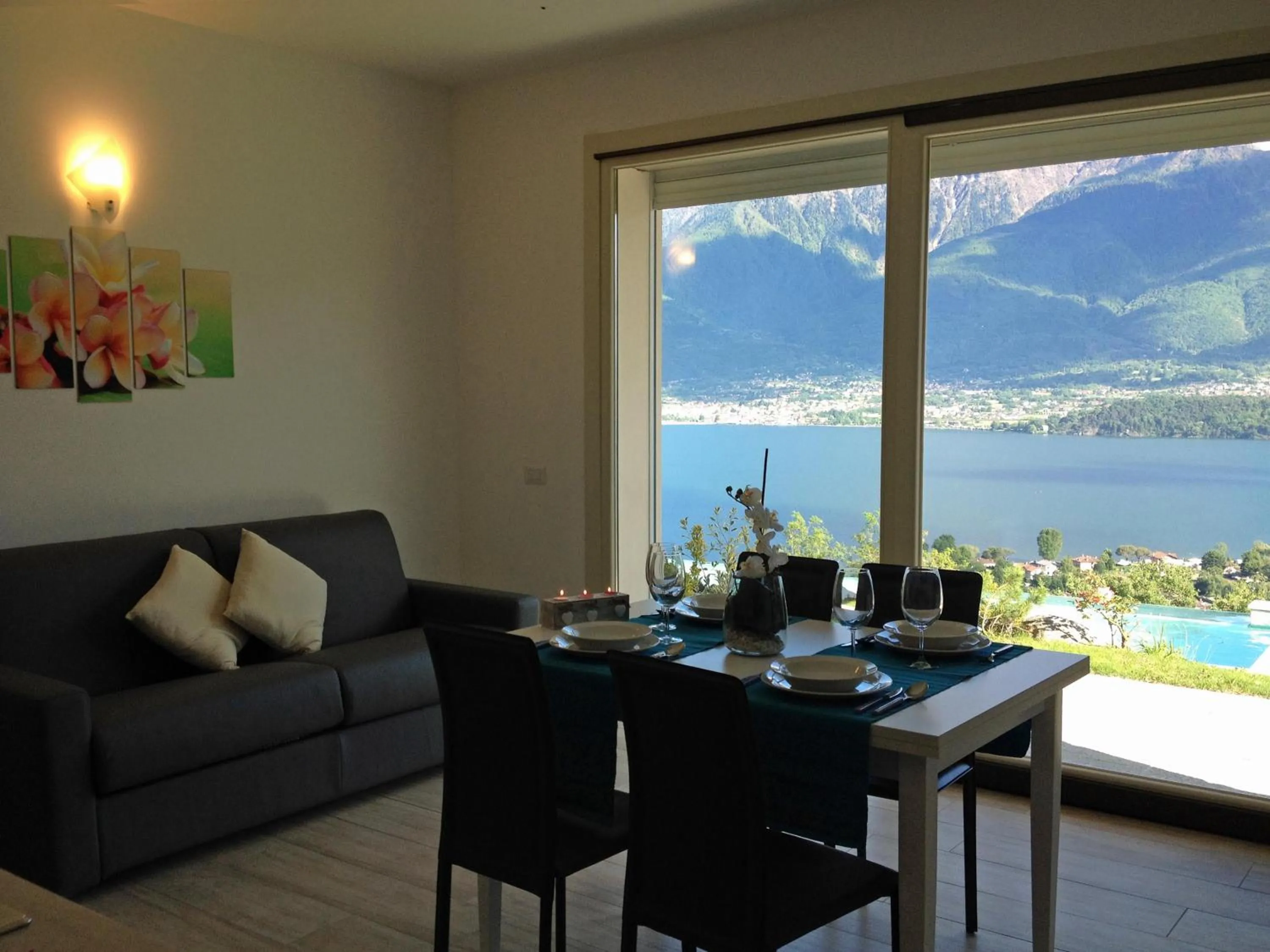 Living room in La Collinetta Apartments