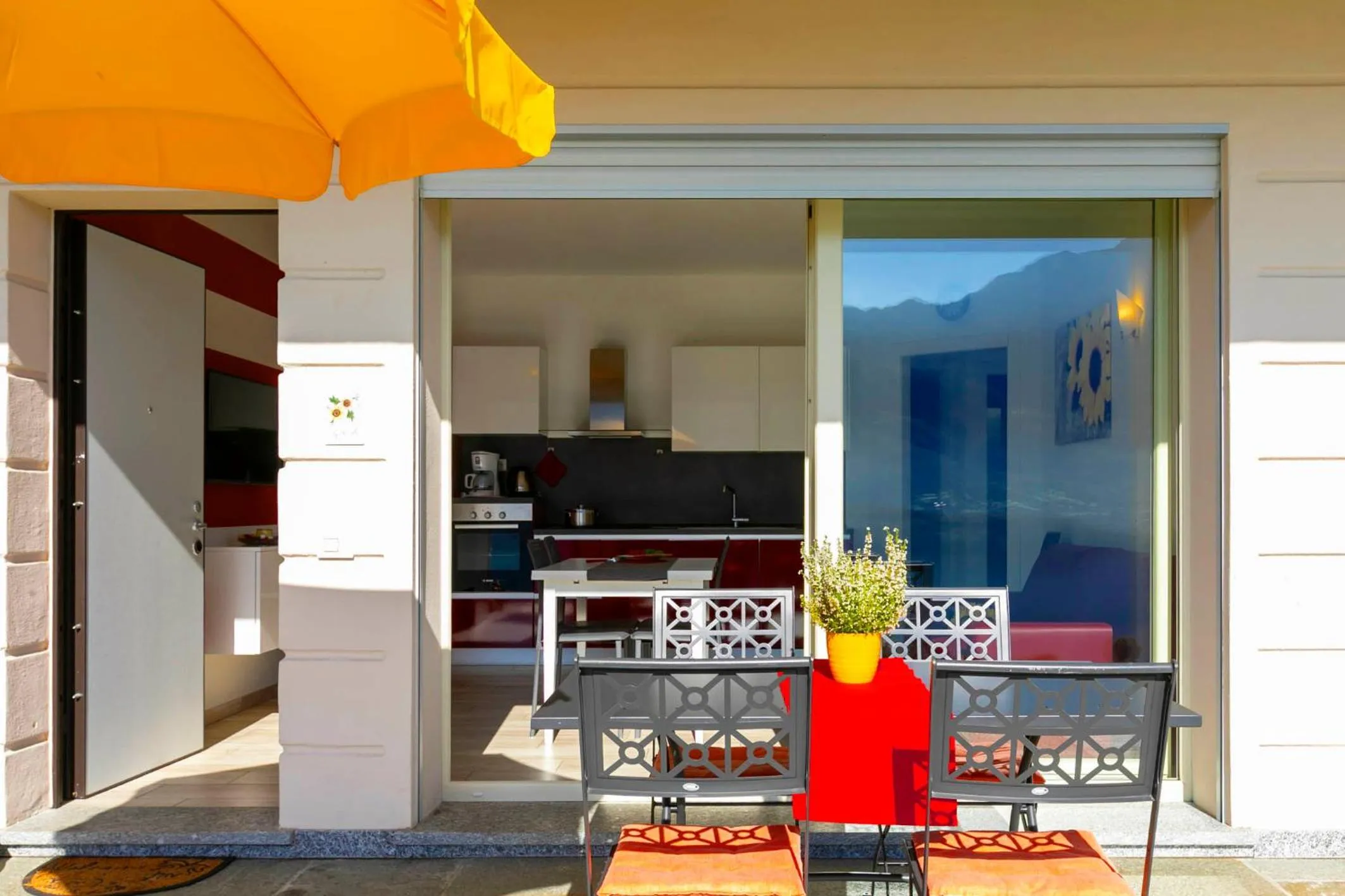 Patio in La Collinetta Apartments