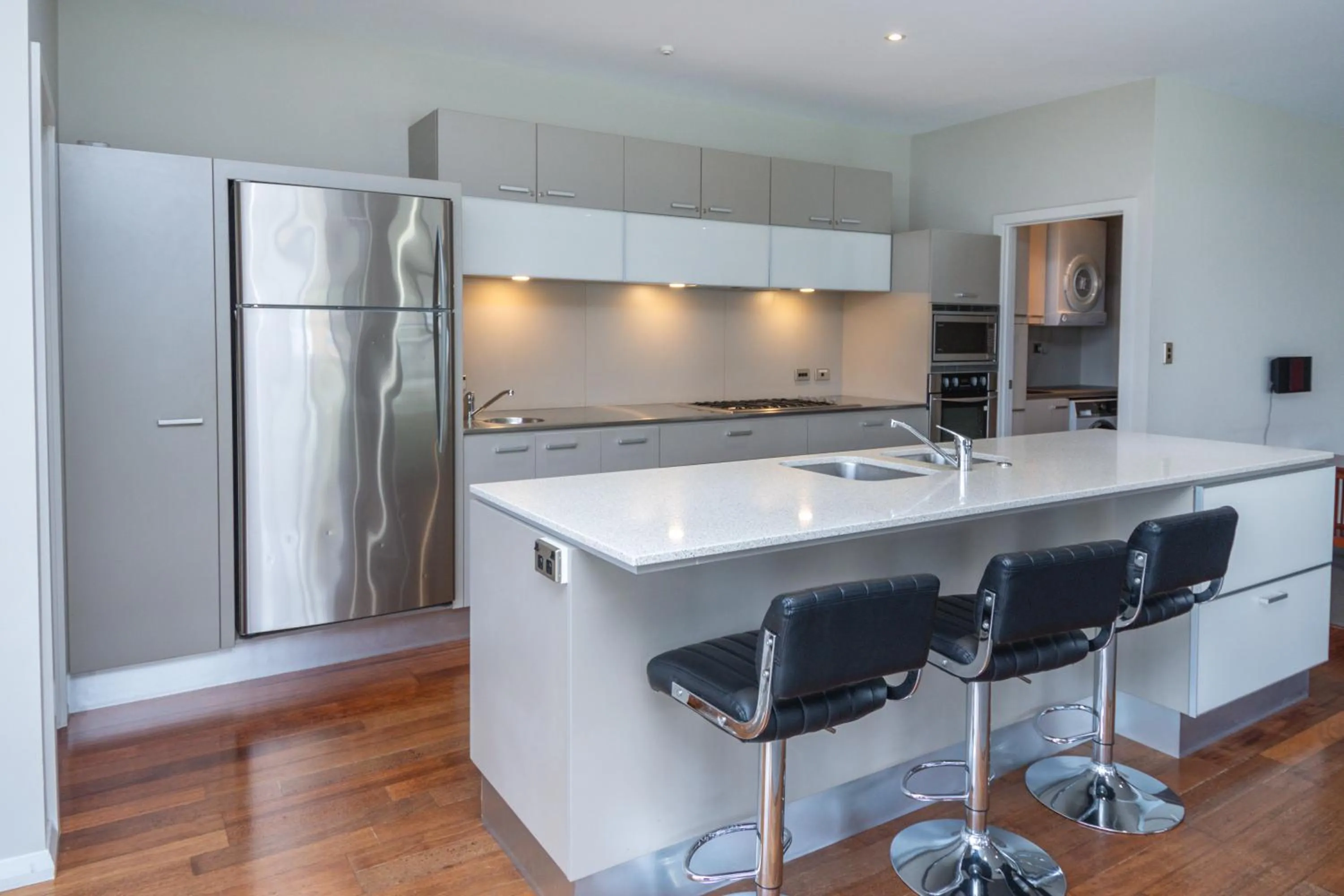 kitchen in Portside Hotel Gisborne