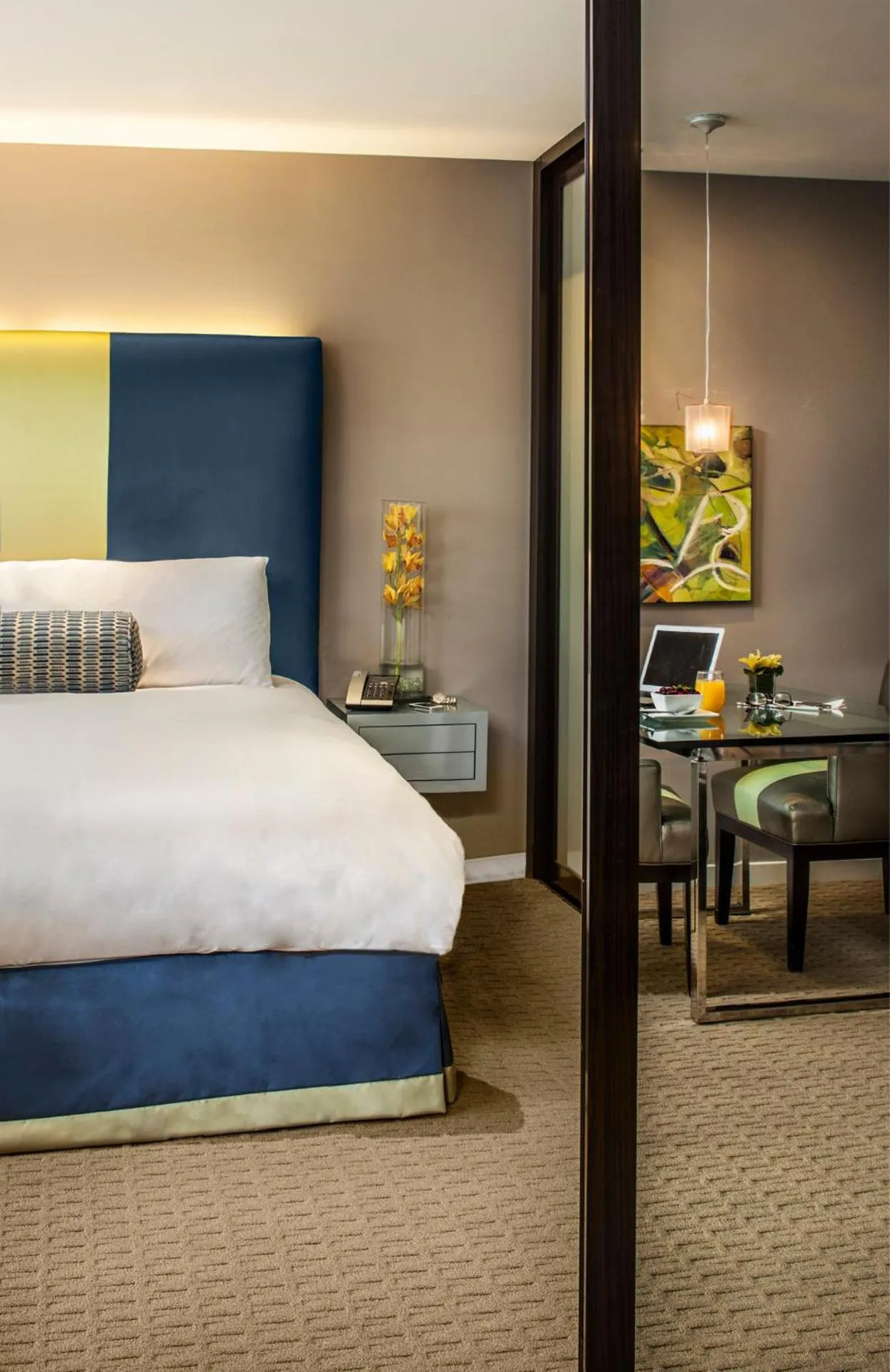 Bed in Sunset Marquis Hotel