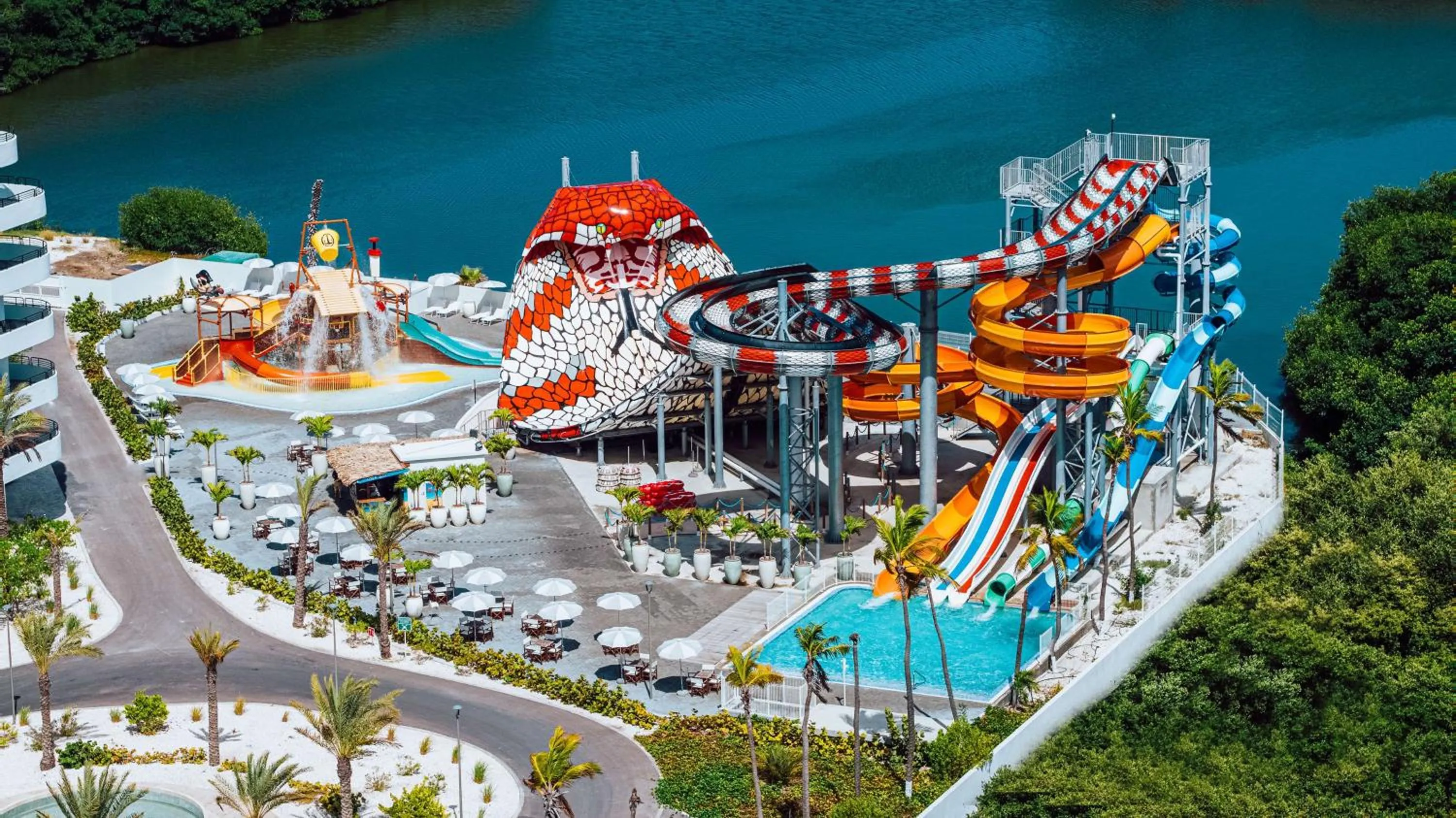 Pool view in Mangrove Beach Corendon Curacao All-Inclusive Resort, Curio by Hilton