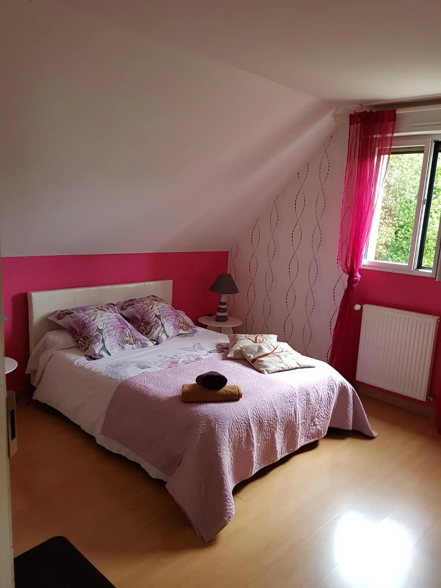 Bedroom, Bed in Chambres d'Hôtes Arques en Ciel