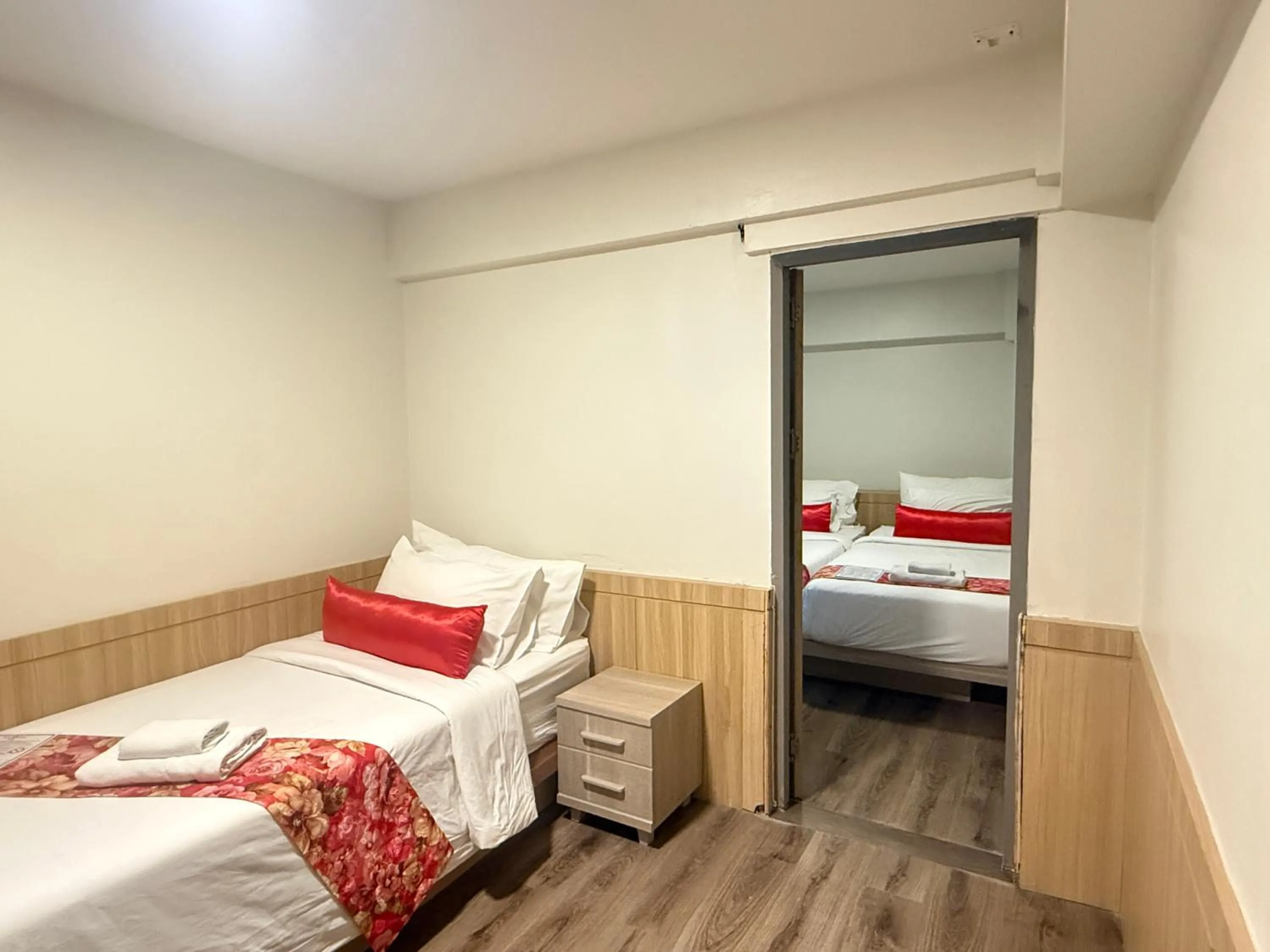 Bed in Wild Orchid Villa Bangkok