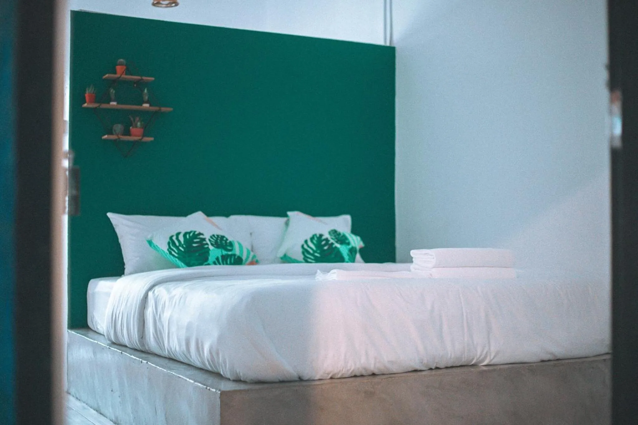 Bed in Baannokhook Home&Cafe