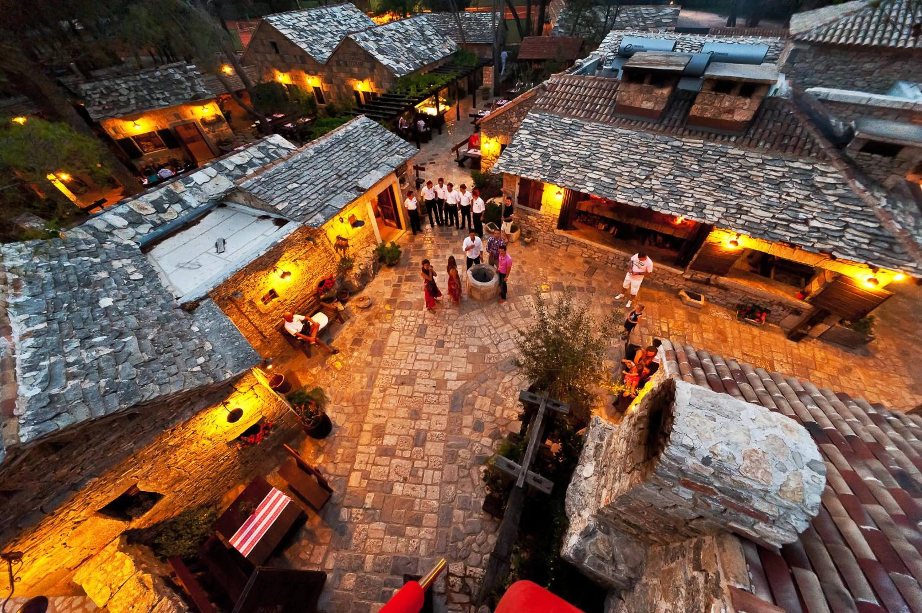Restaurant/places to eat, Bird's-eye View in Amadria Park Camping Sibenik Mobile Homes