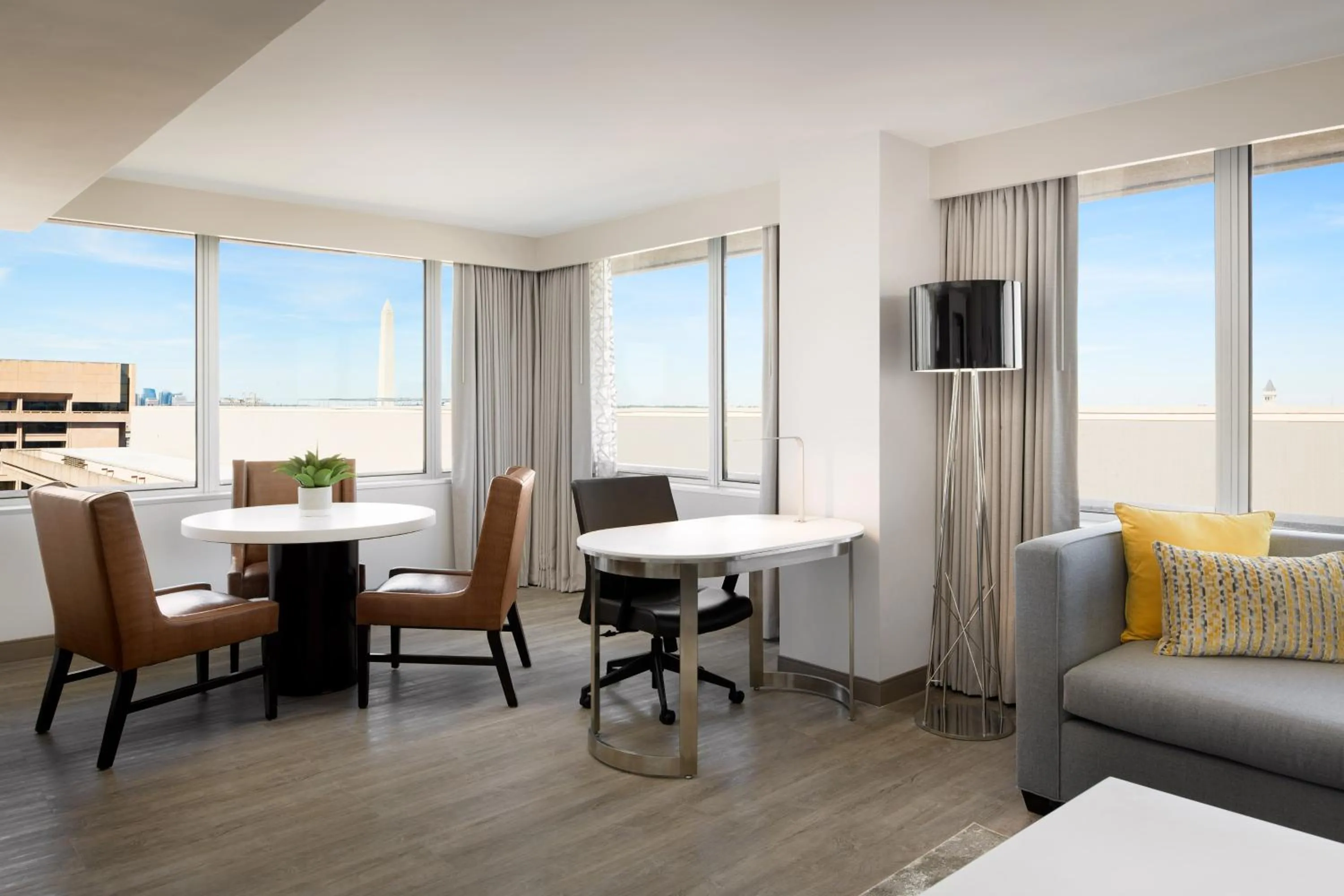 Living room in Hilton Washington DC National Mall The Wharf
